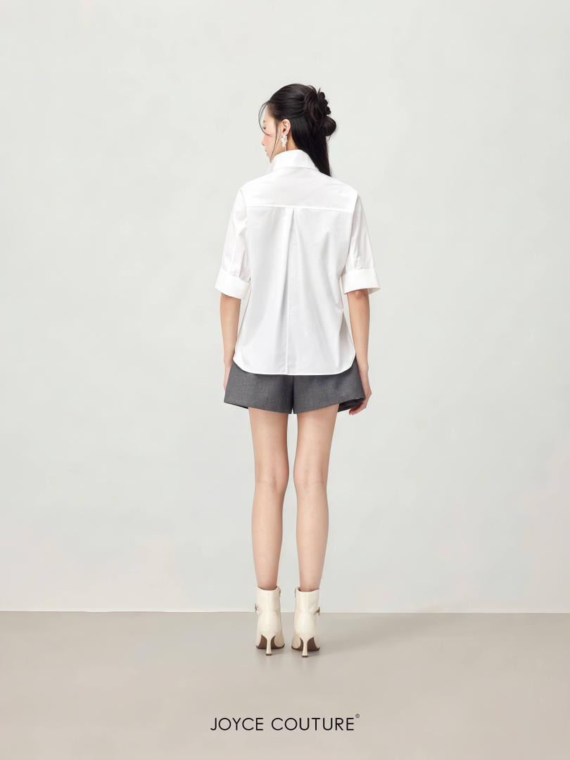 花卉图案衬衫上衣 T0775