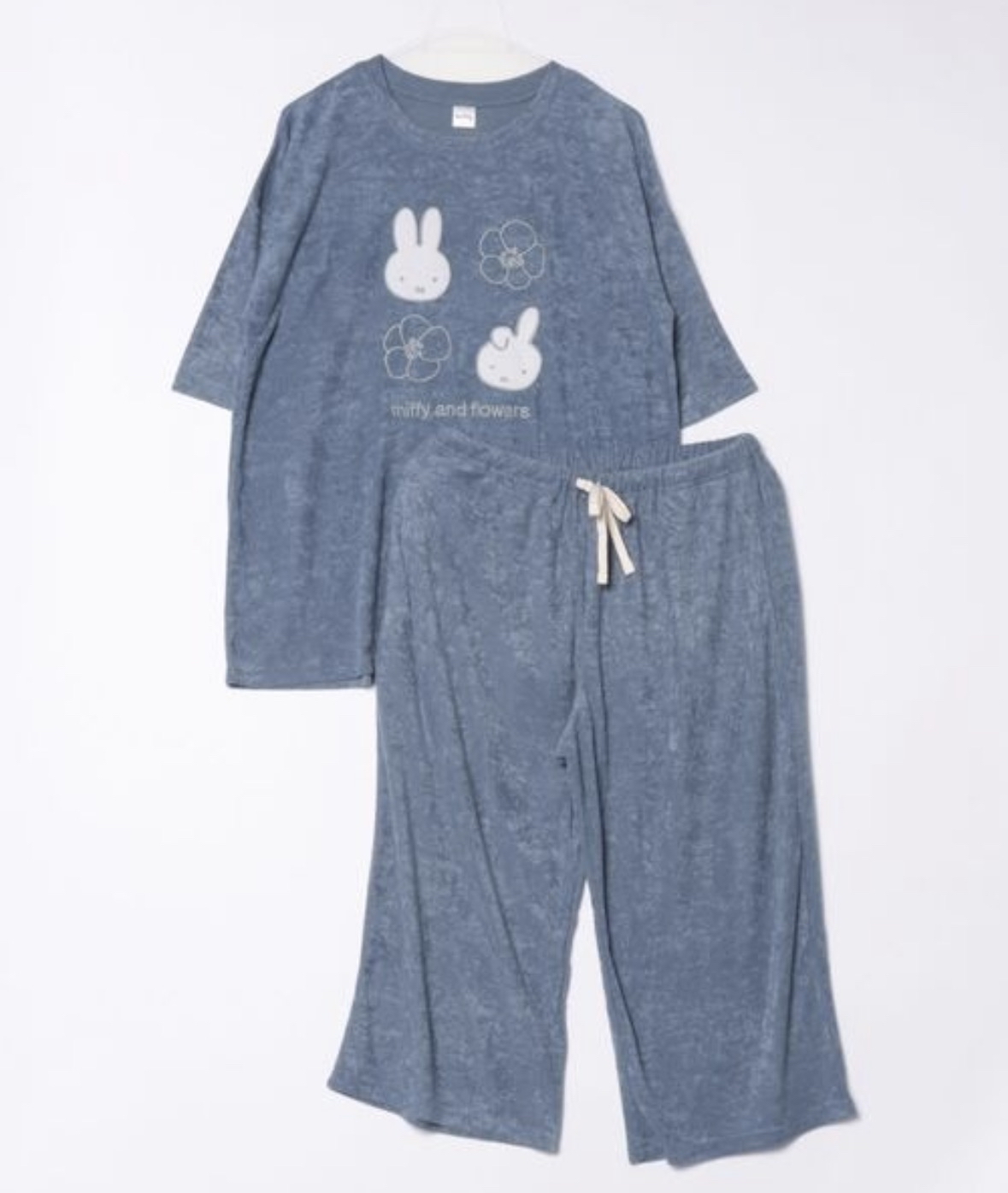 Miffy 純色短袖七分褲睡衣套裝