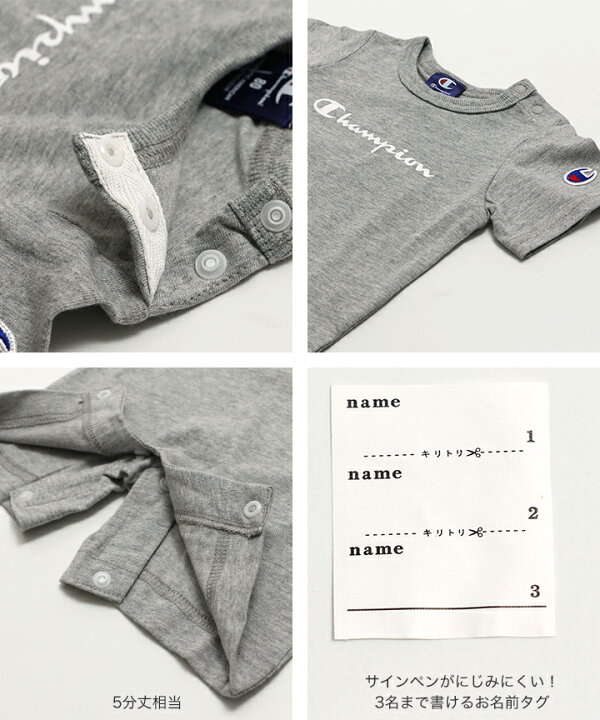 🇯🇵預訂 日本直送🇯🇵Champion四色標誌印花短袖連身服