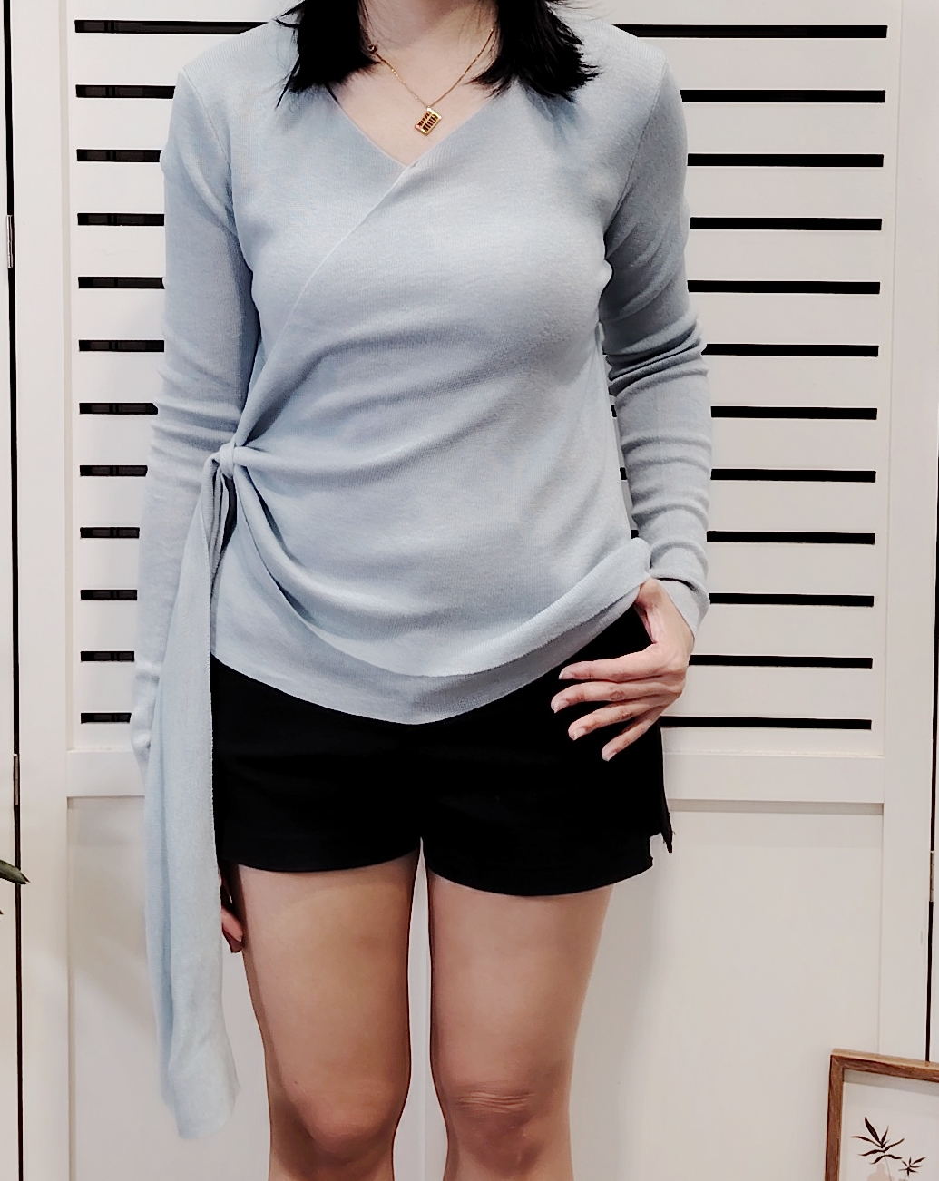 S208 Long Sleeve Overleap Knitted Wear