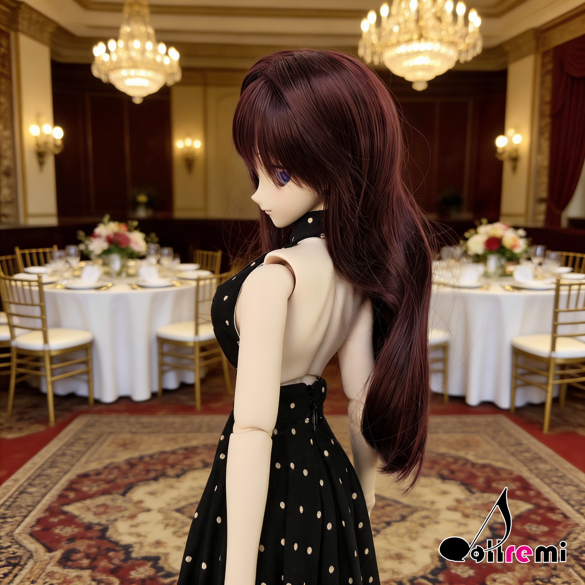 【dollremi】(DD0283D) 開胸長裙 Open chest Long Dress