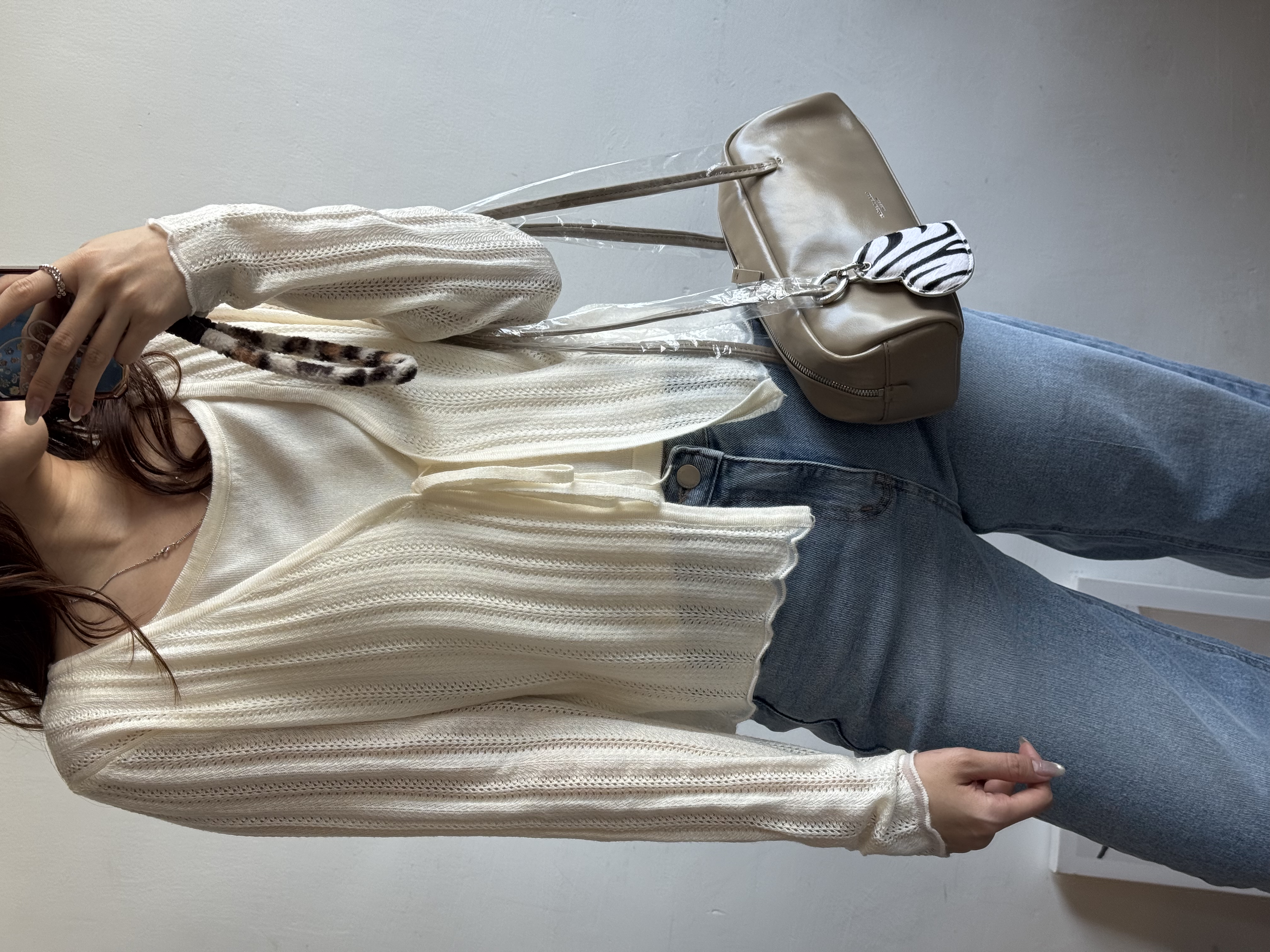 假2件前綁外套上衣