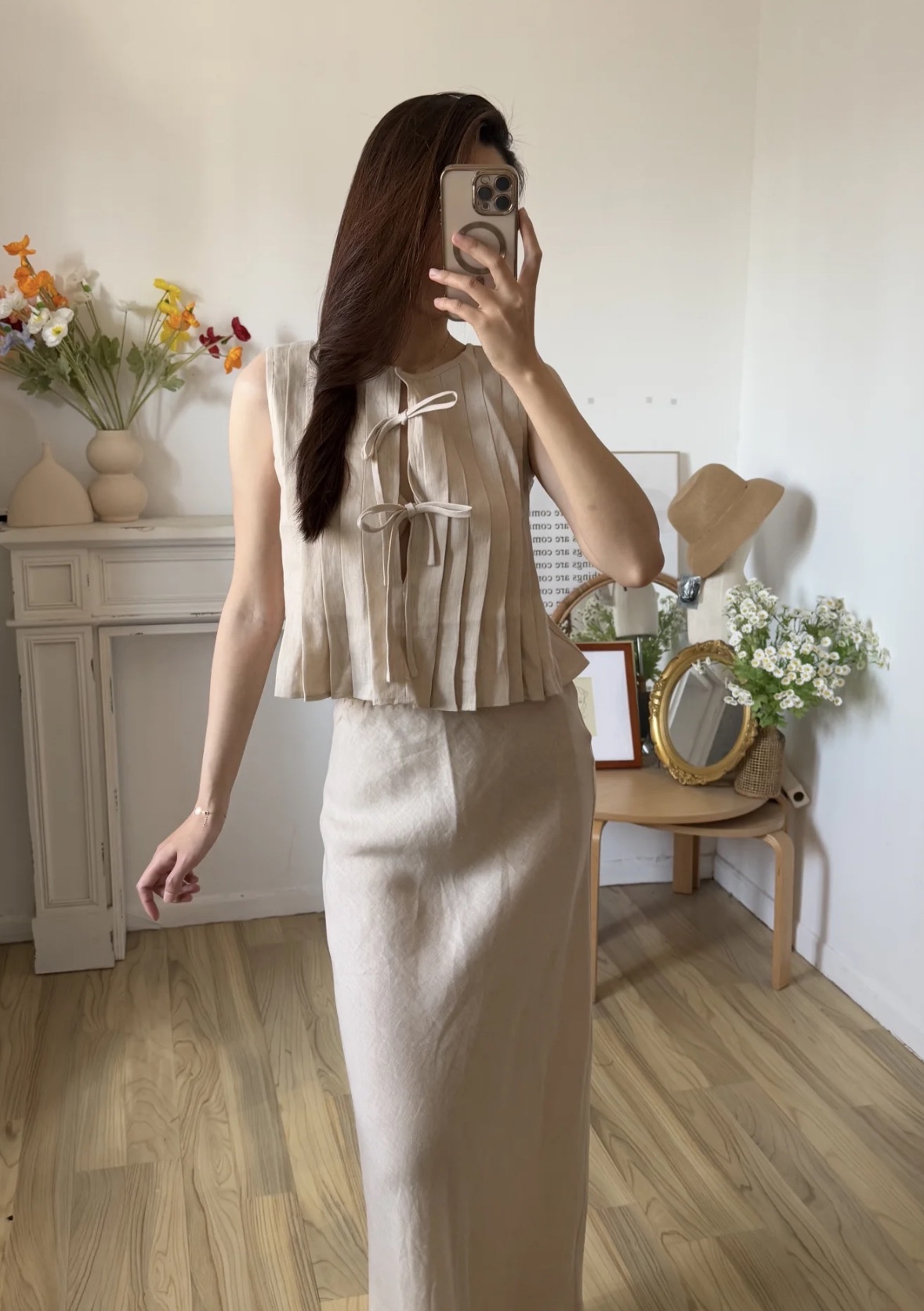 ST450欧美无袖套装