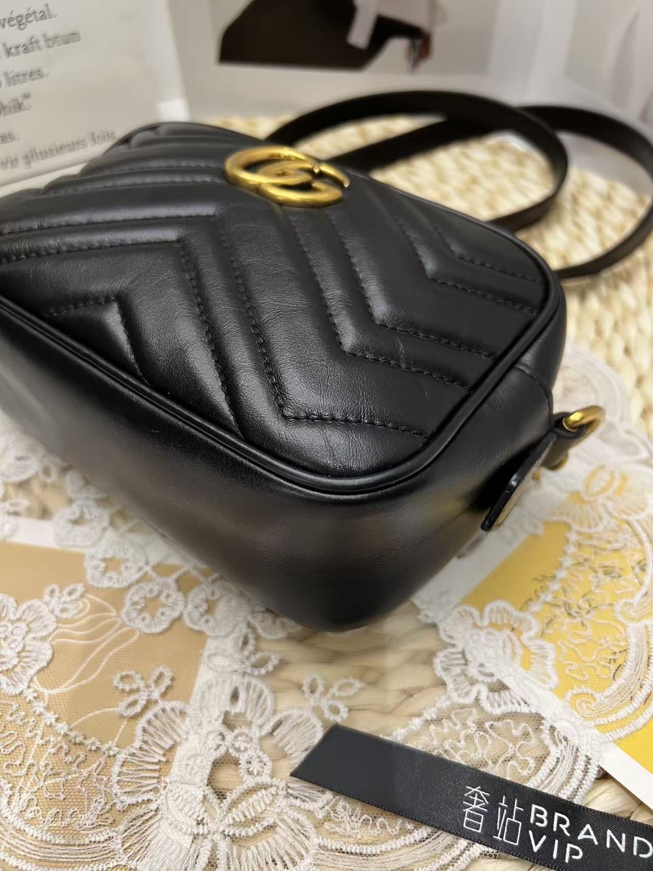 GUCCI Marmont Matelassé Leather Camera Bag