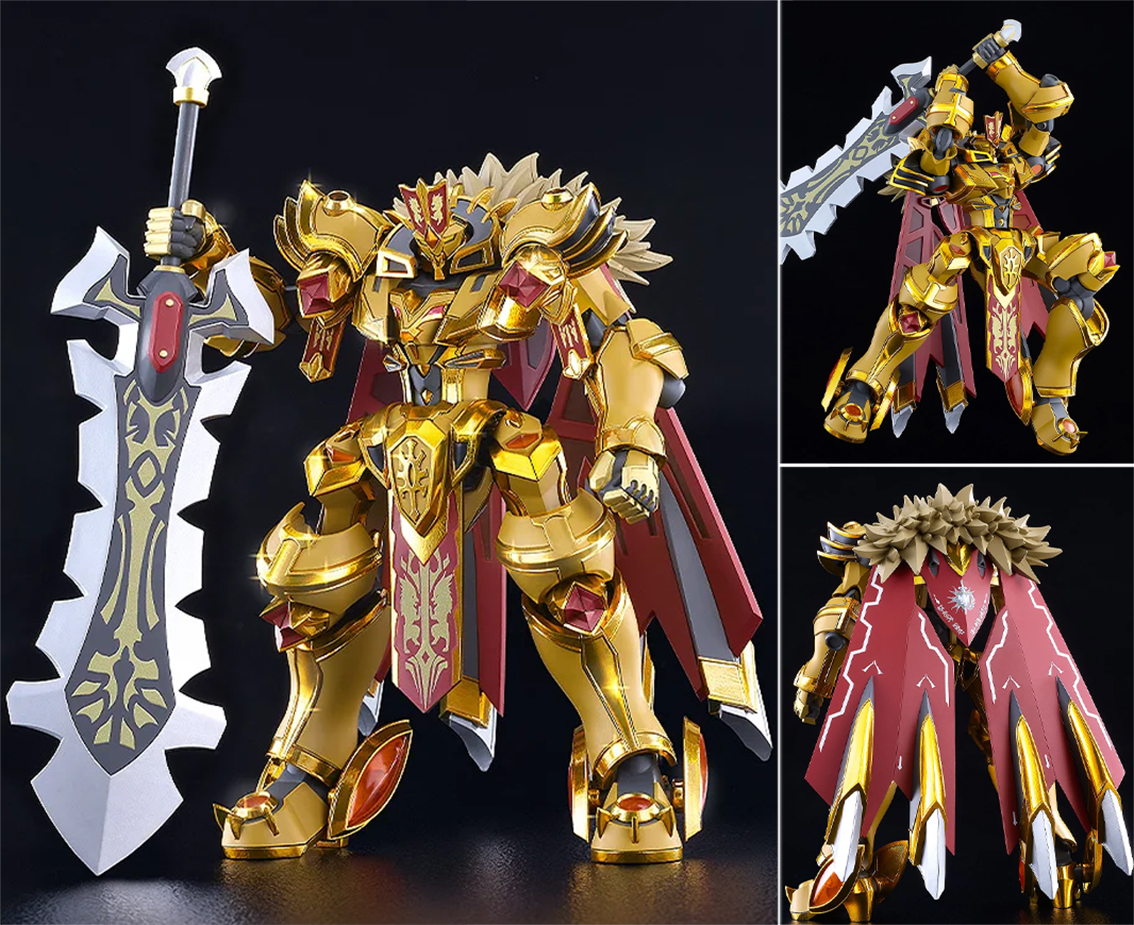 (預訂訂金 $200) (總價 $560) GSC MODEROID 騎士 & 魔法 戈德力歐 ROYAL METALLIC Ver. 模型 (行版) Goldleo