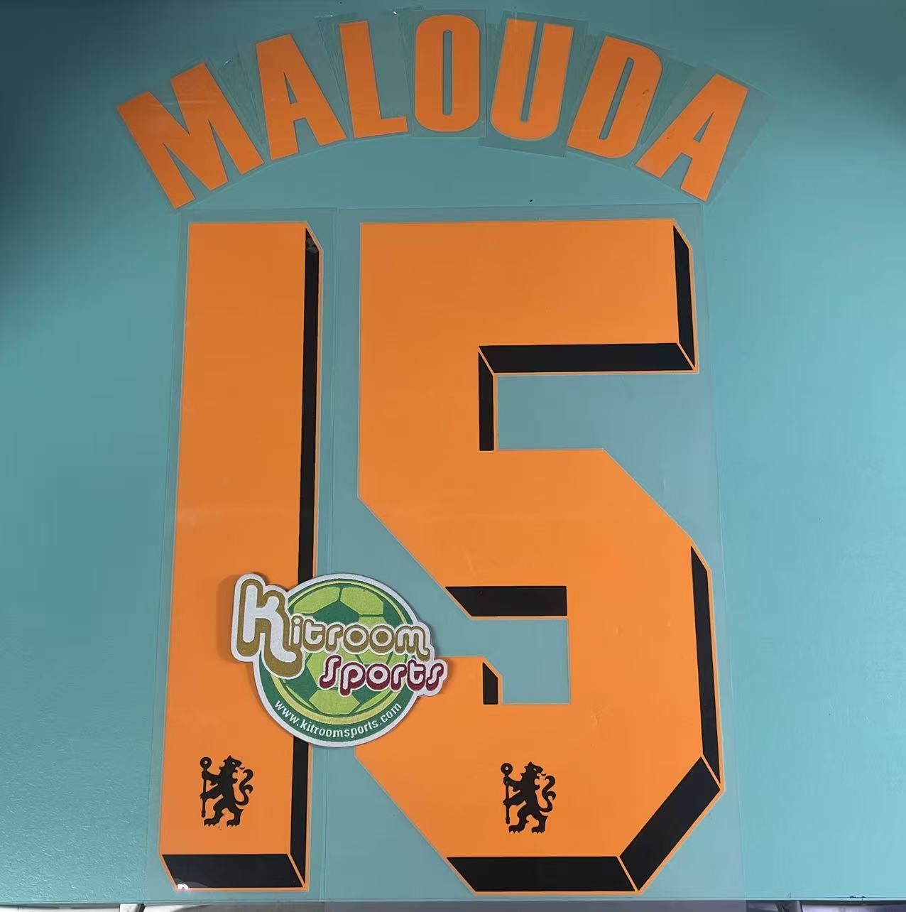 2010-11 Chelsea Away UCL Nameset #15 MALOUDA