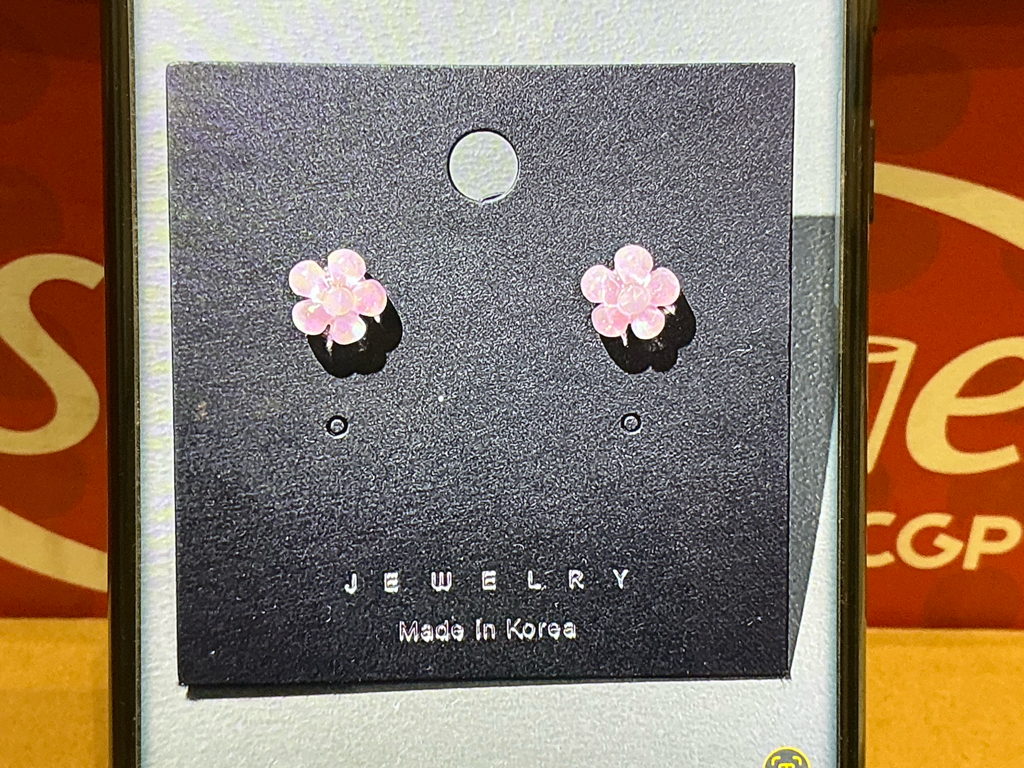 Ocr Blush Blossom Stud Earrings