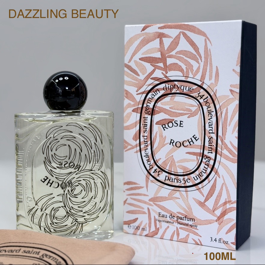 DIPTYQUE ROSE  ROCHE EAU  DE PARFUM 灼地玫瑰 沙地玫瑰淡香精100ML (琥珀花香調)