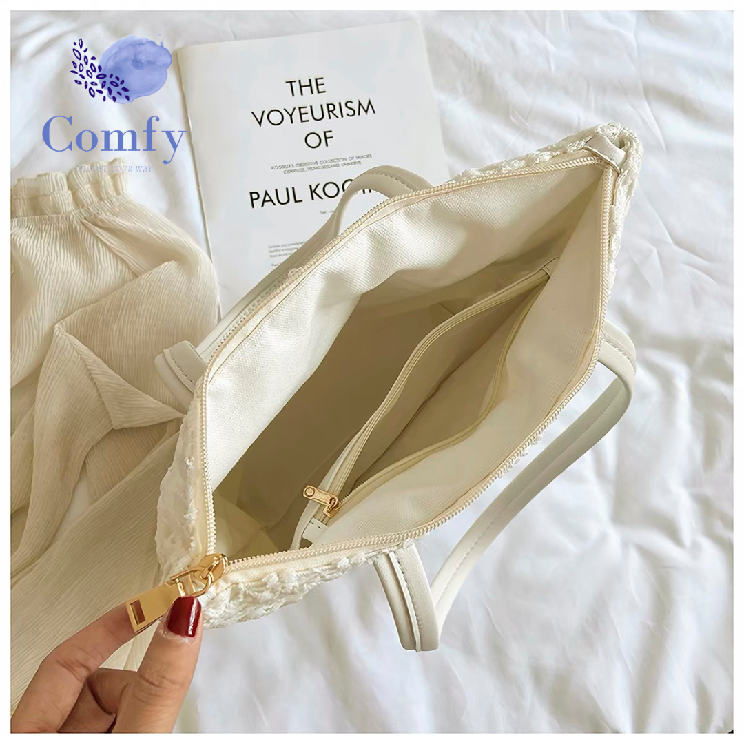 Comfy復古哩士鈎花手提袋