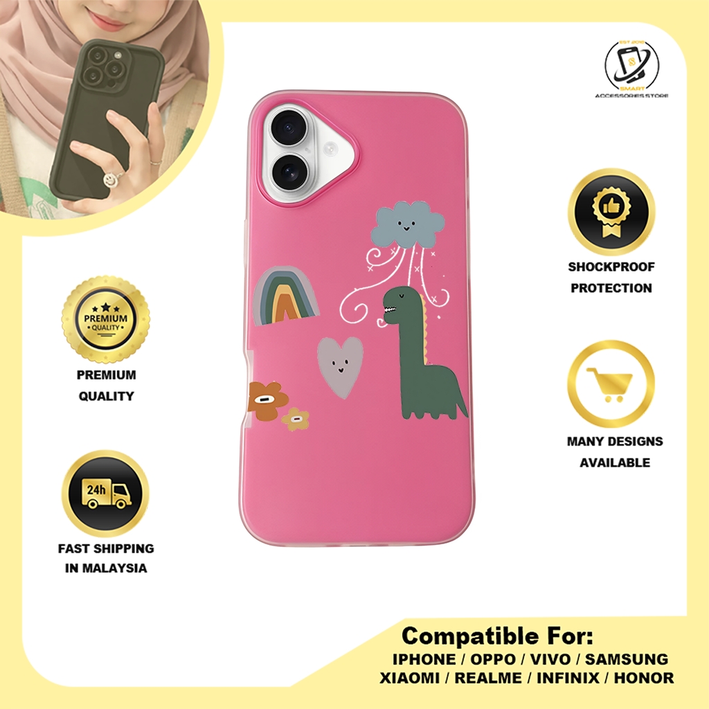 JELLY CASE PHONE FOR IPHONE - DESIGN DINASOUR B