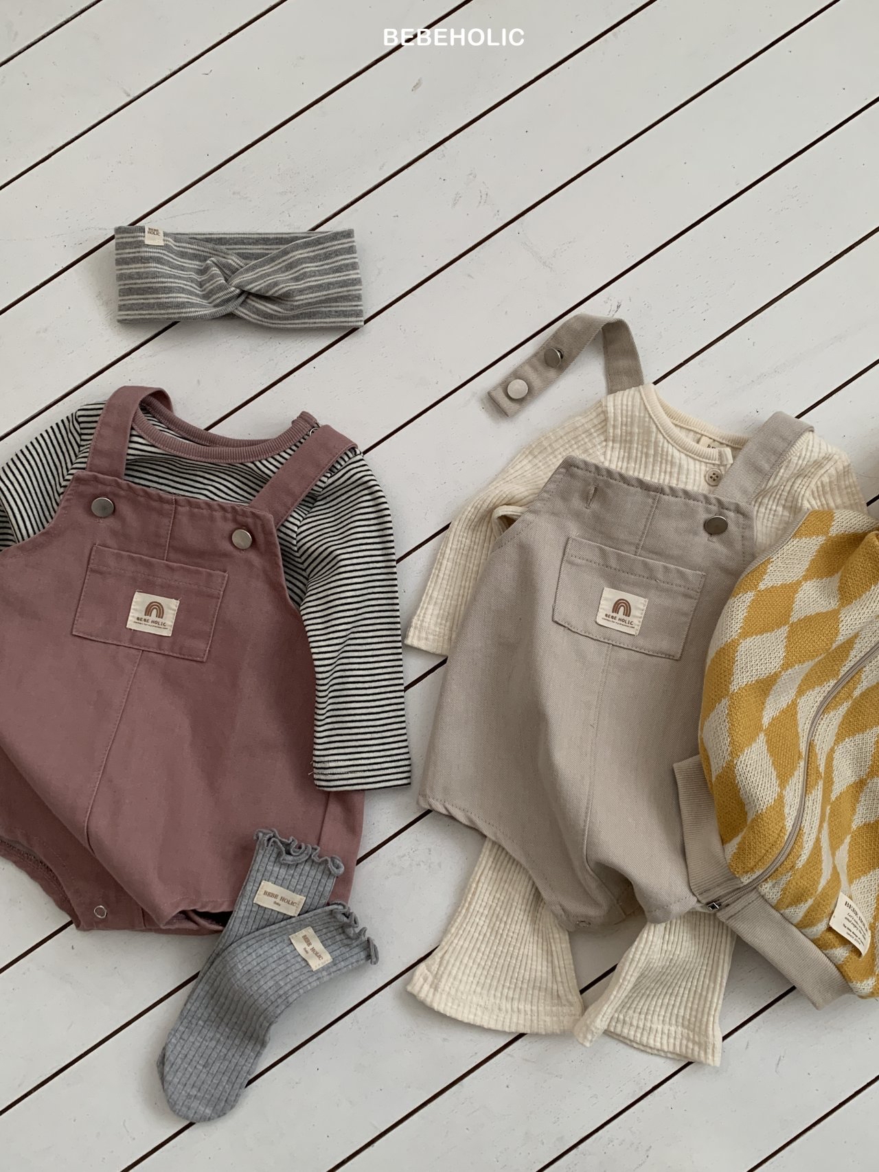 🌸預訂 韓國直送🌸🇰🇷BEBEHOLIC兩色口袋吊帶連身褲