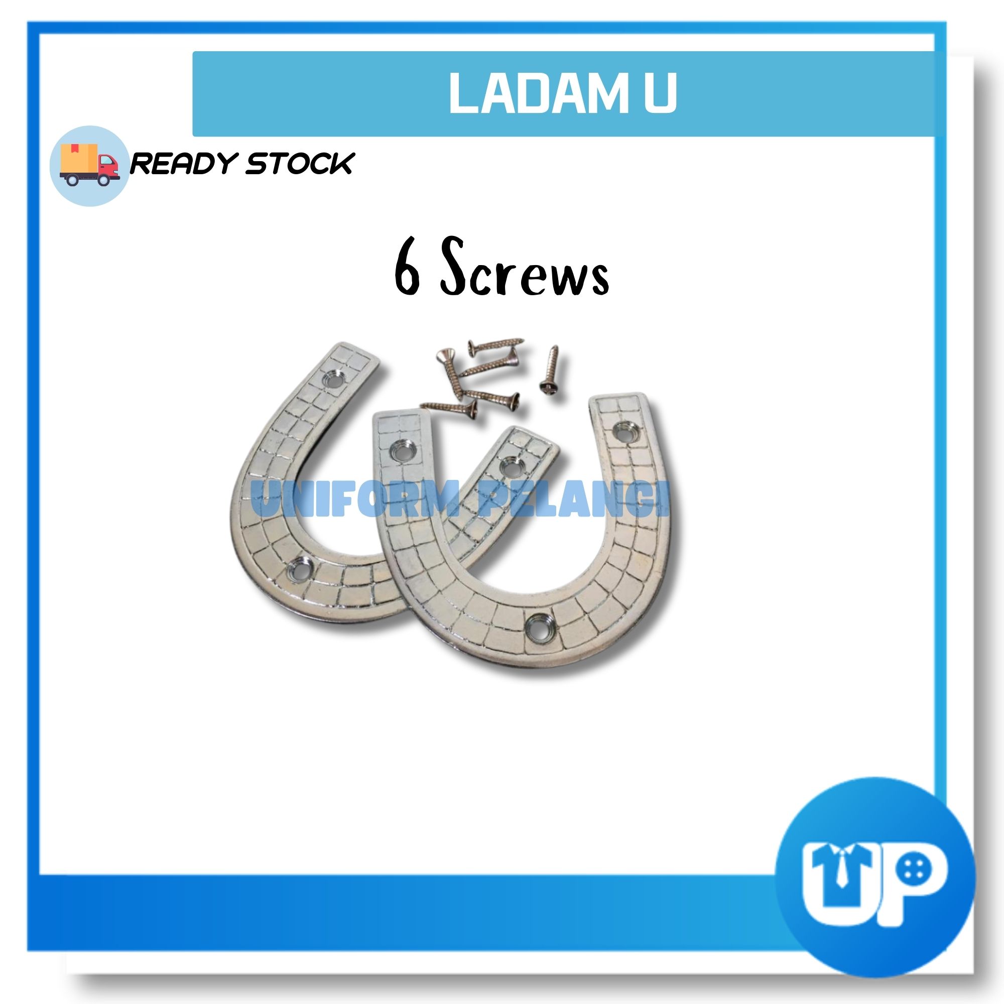 Kasut Ladam Horse Shoe U Shape Ladam Besi Kasut Boot untuk Kawad Ladam Depan Kasut Potong Ladam U