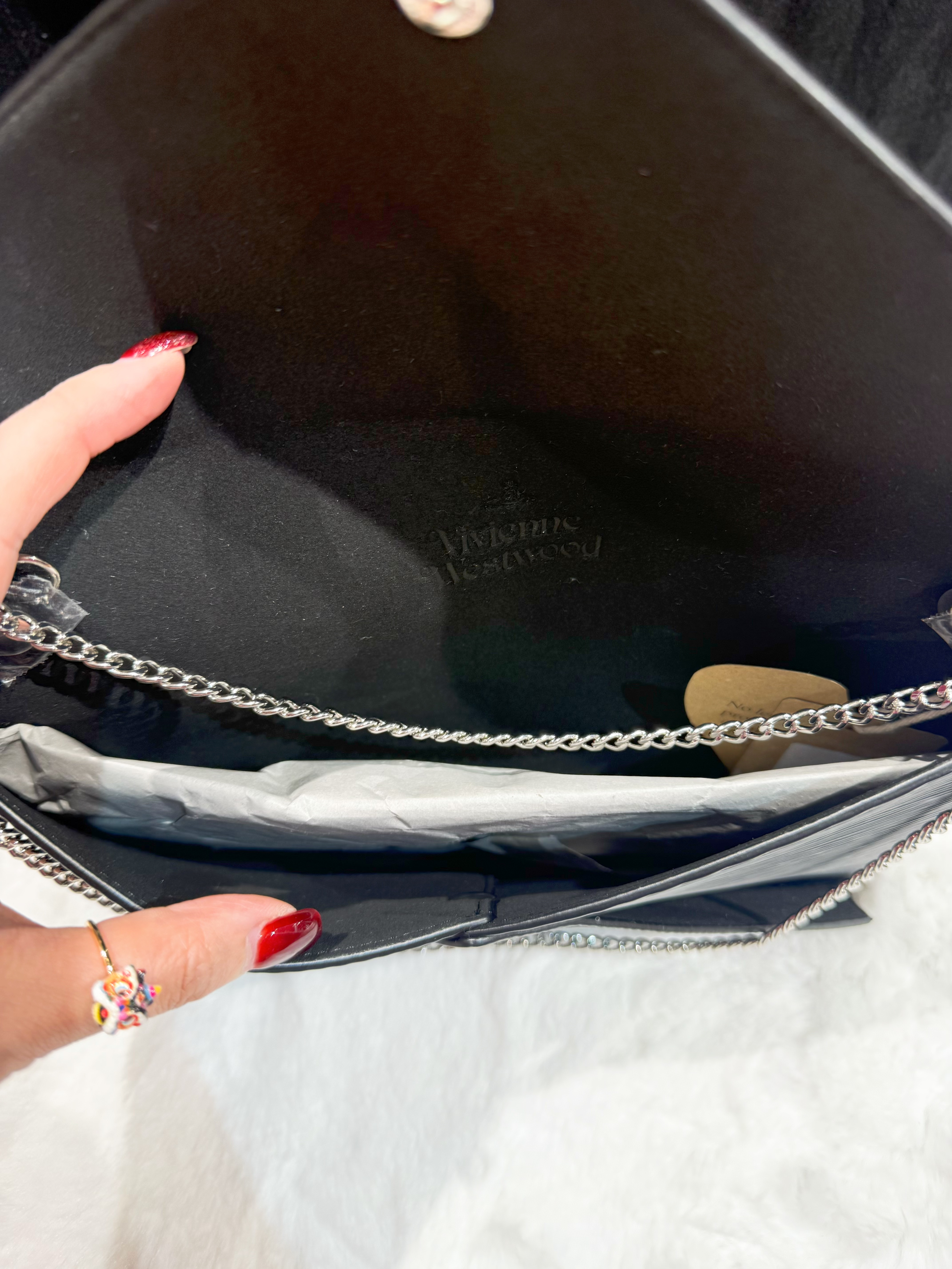 Vivienne Westwood Polly clutch bag sf/blk