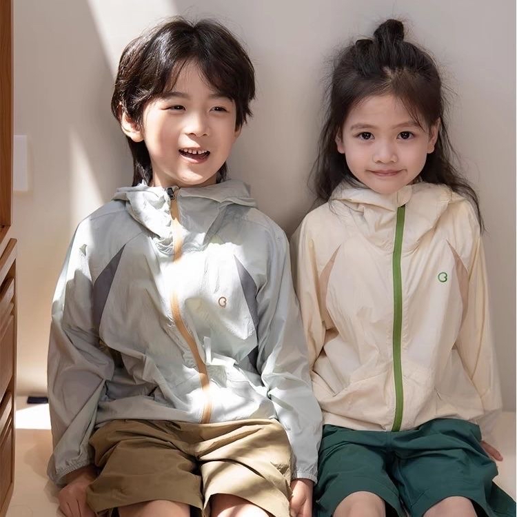 韓款併色拉鍊透氣防曬薄風褸