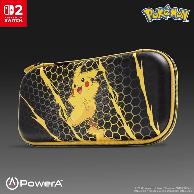 SW2 PowerA 超薄便攜收納包 精靈寶可夢 比卡超 Storm / Slim Case (Pikachu Storm) SW2-0359