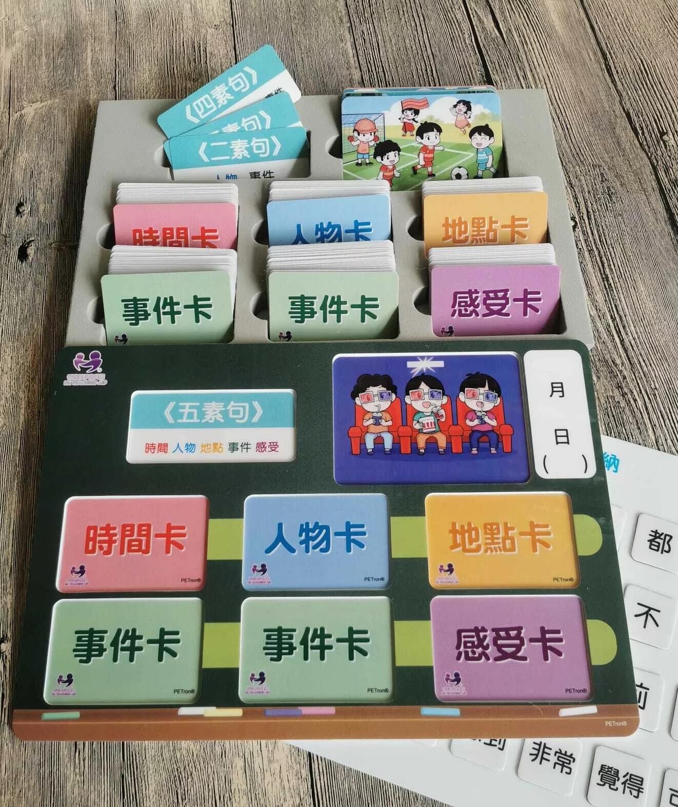 中文升小教具 五素句故事創作練習