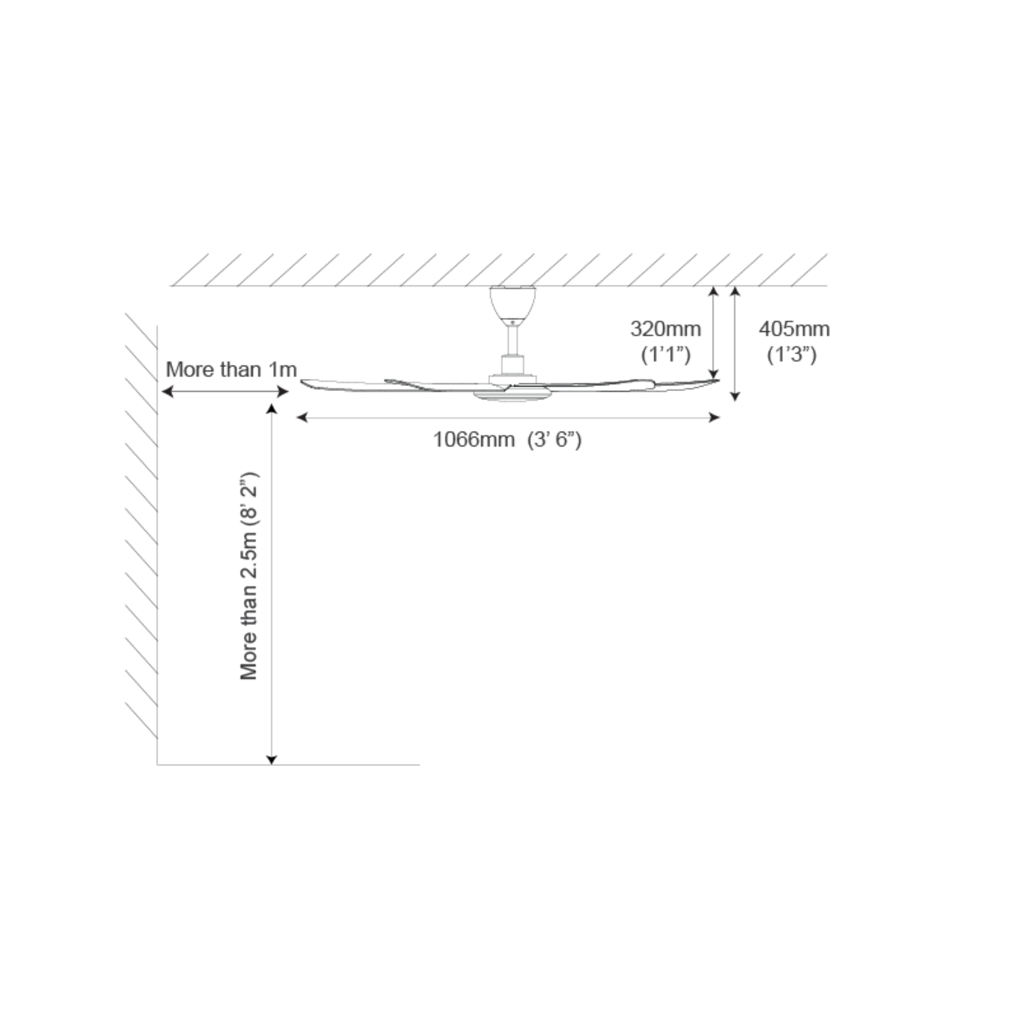 Alpha 42" Ally 5-Blade LED Ceiling Fan (ALLY-5B/42)