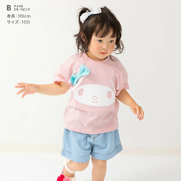 🆕 【⭐訂購⭐】 🇯🇵日本直送🌀#Sanrio 閃閃珠片/立體蝴蝶結/耳仔 短袖 tee🌀[PLCA-0019] [260323]