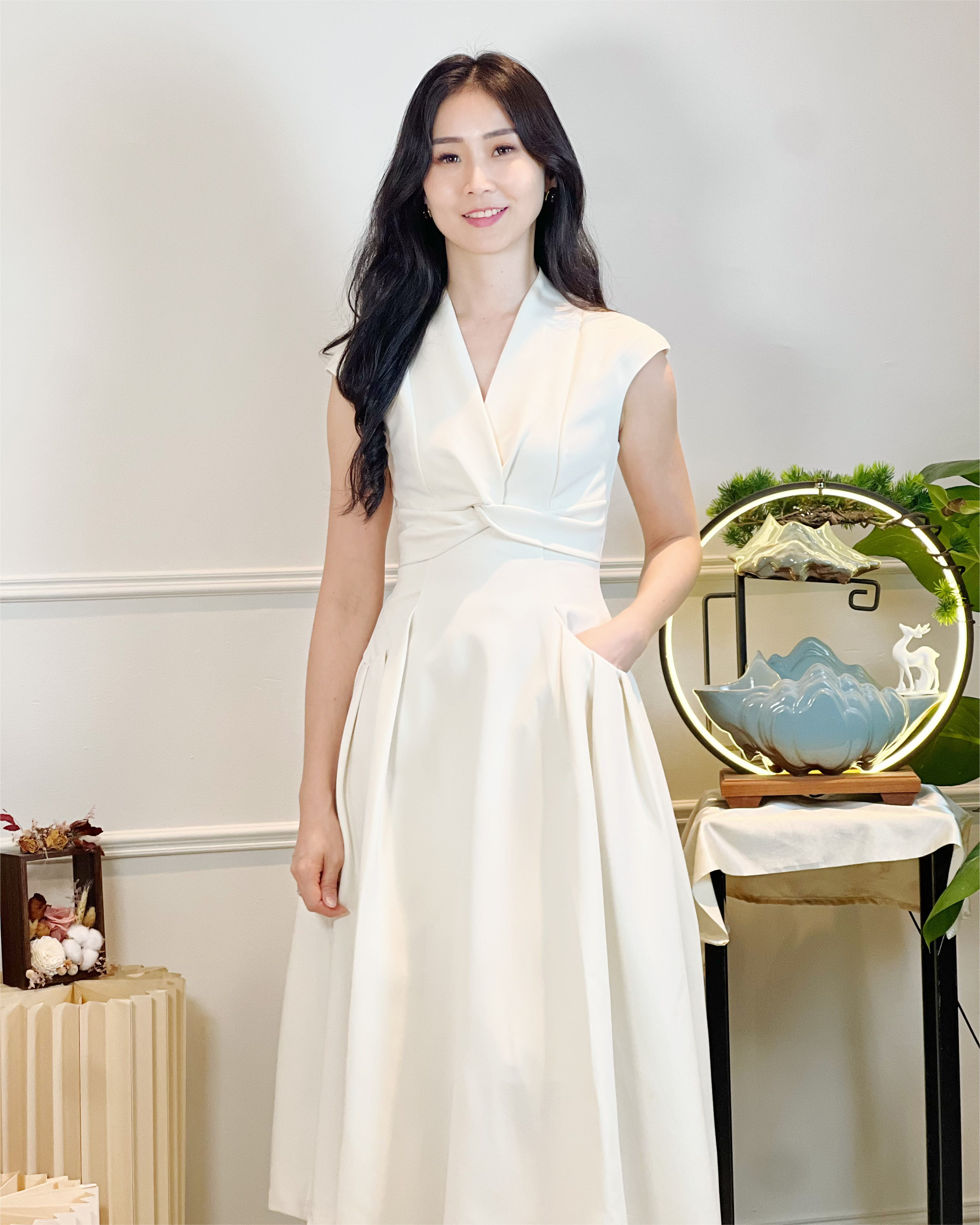 5092 Elena Grace Midi Dress