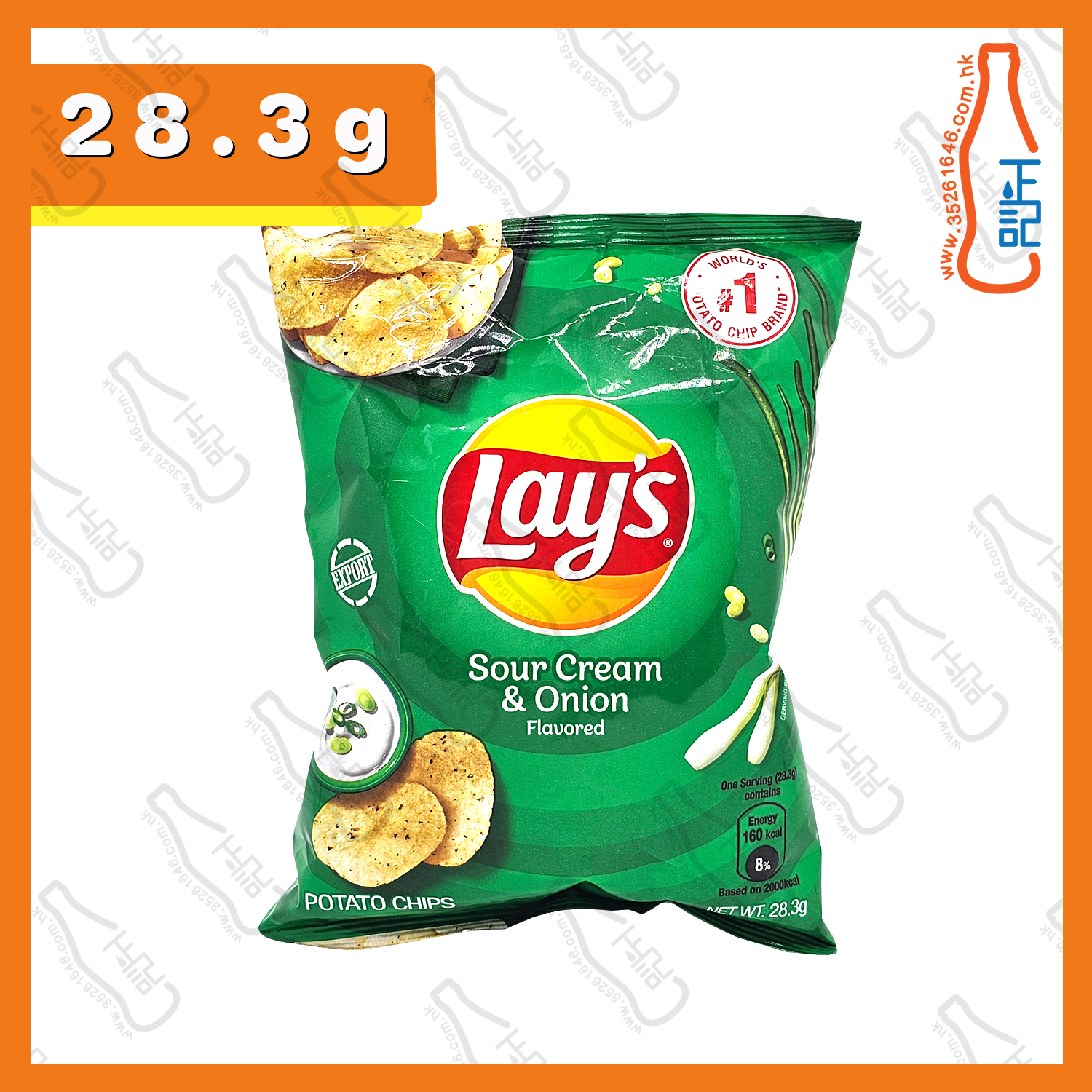 ==Lay's樂事 洋葱忌廉味薯片 28.3g / 包