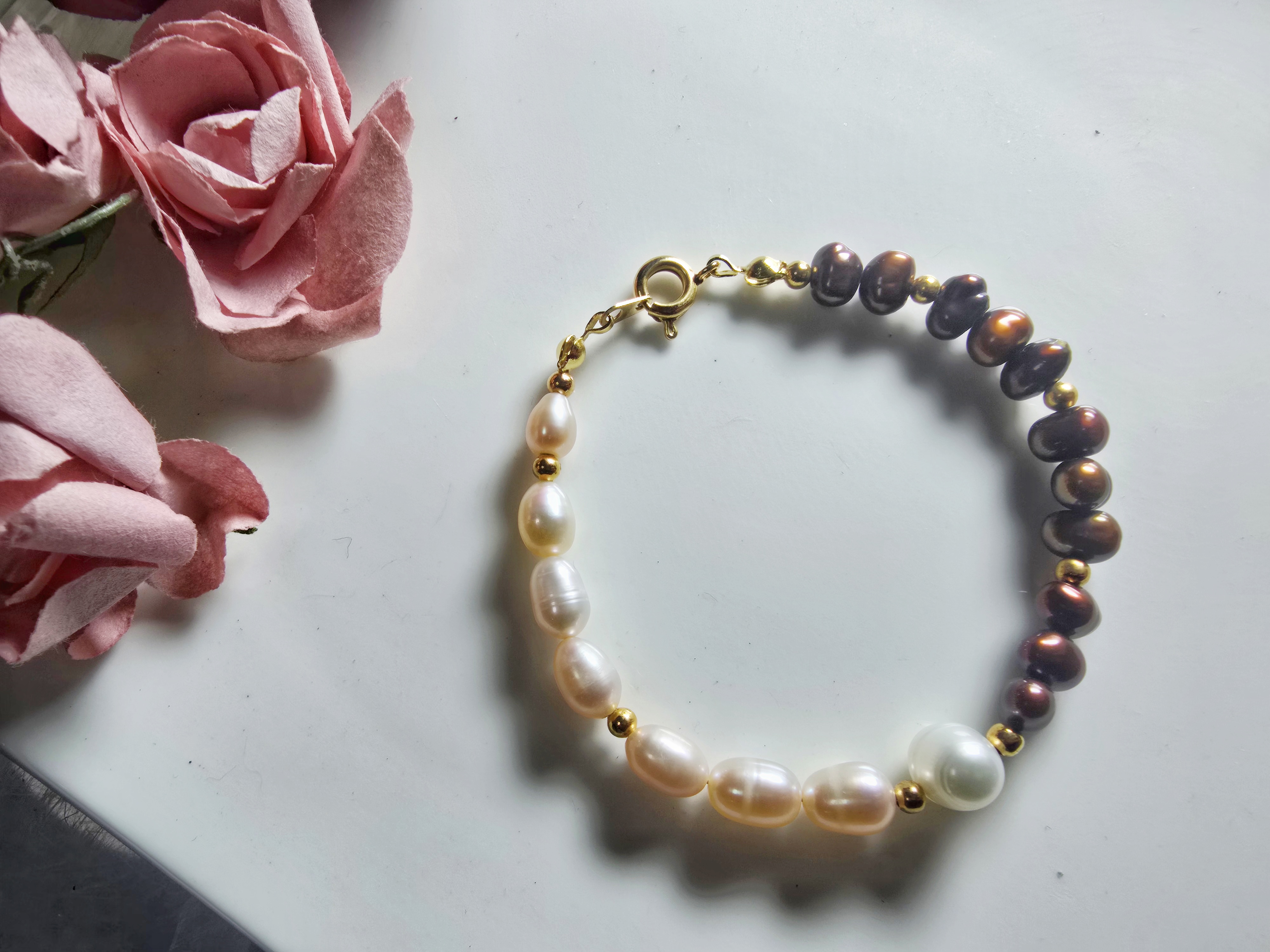 FWP0125-12  天然珍珠復古手鏈