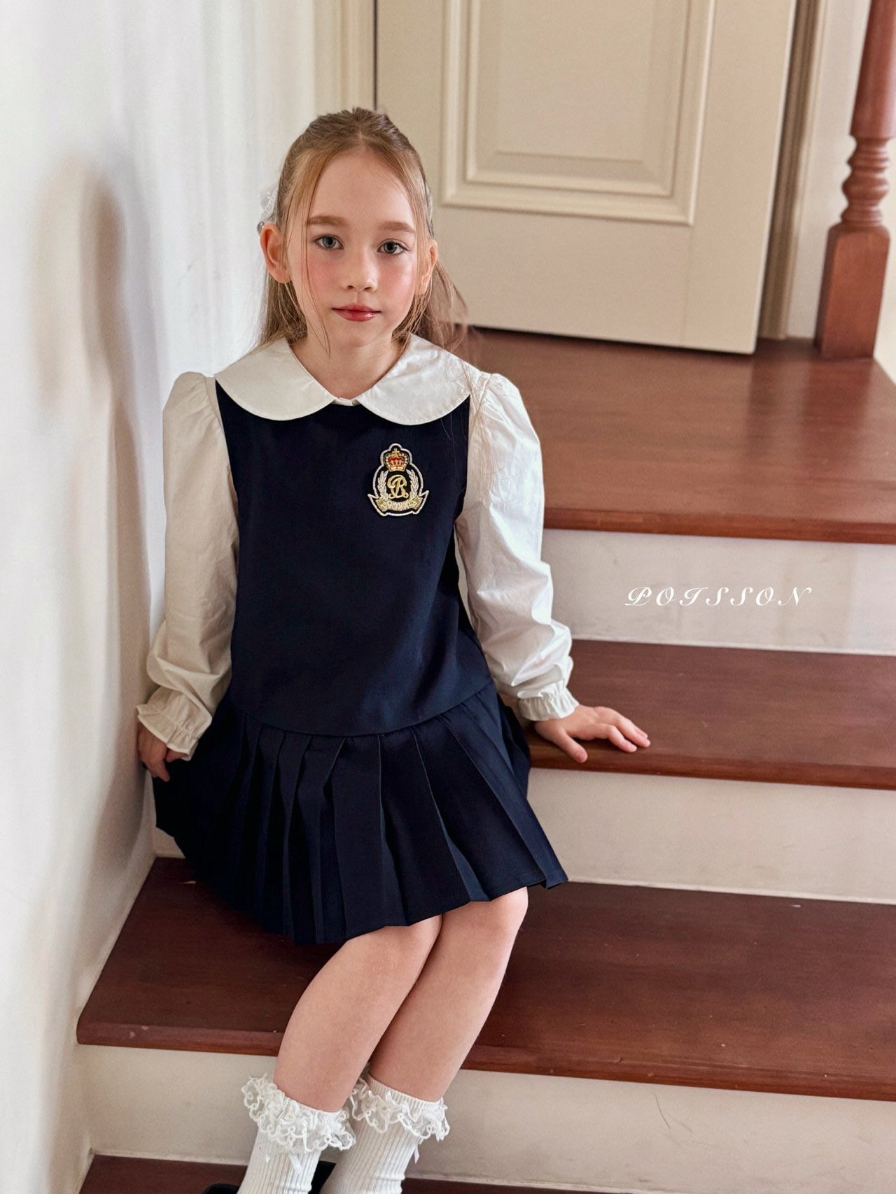 學院風百摺背心裙 (內搭需另配)