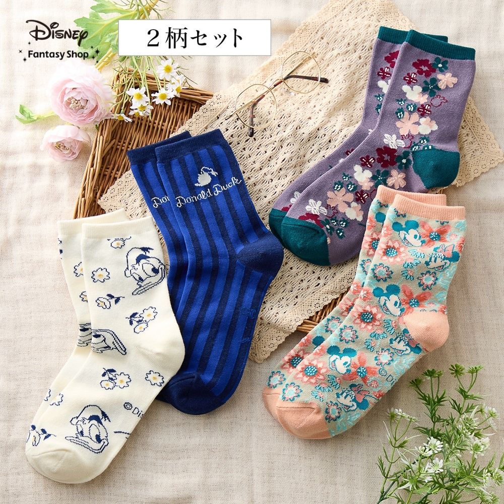 🆕【⭐訂購⭐】🇯🇵日本直送🌀#Disney 短襪套裝(1套2對)［3款選］🌀[ELBA-0173][260324]