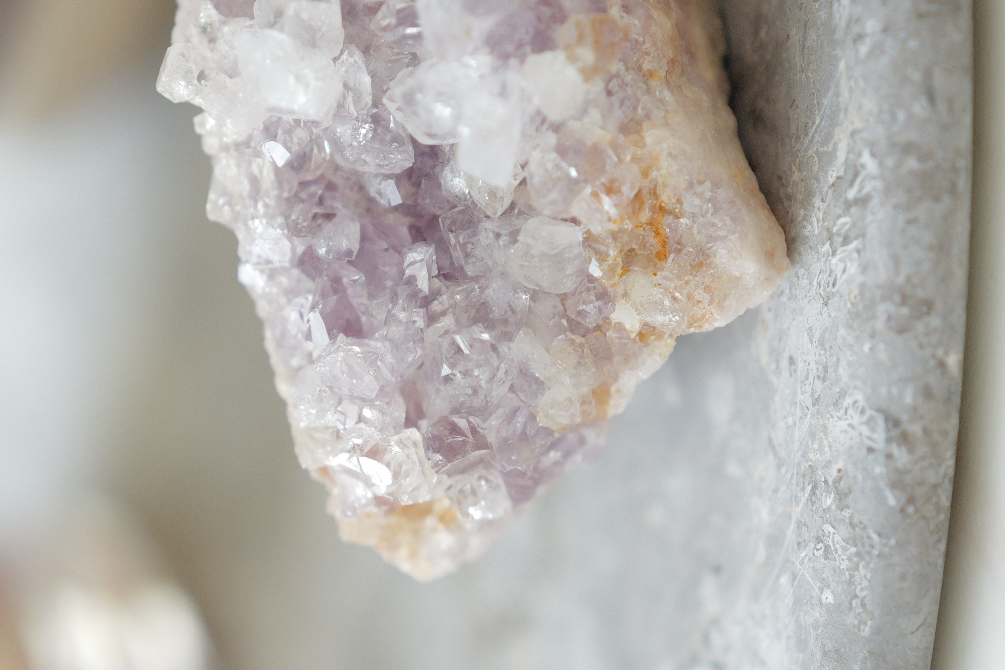  ༒6cm Pink Amethyst Geode༒ PA.7051H3m-RA22*3MF