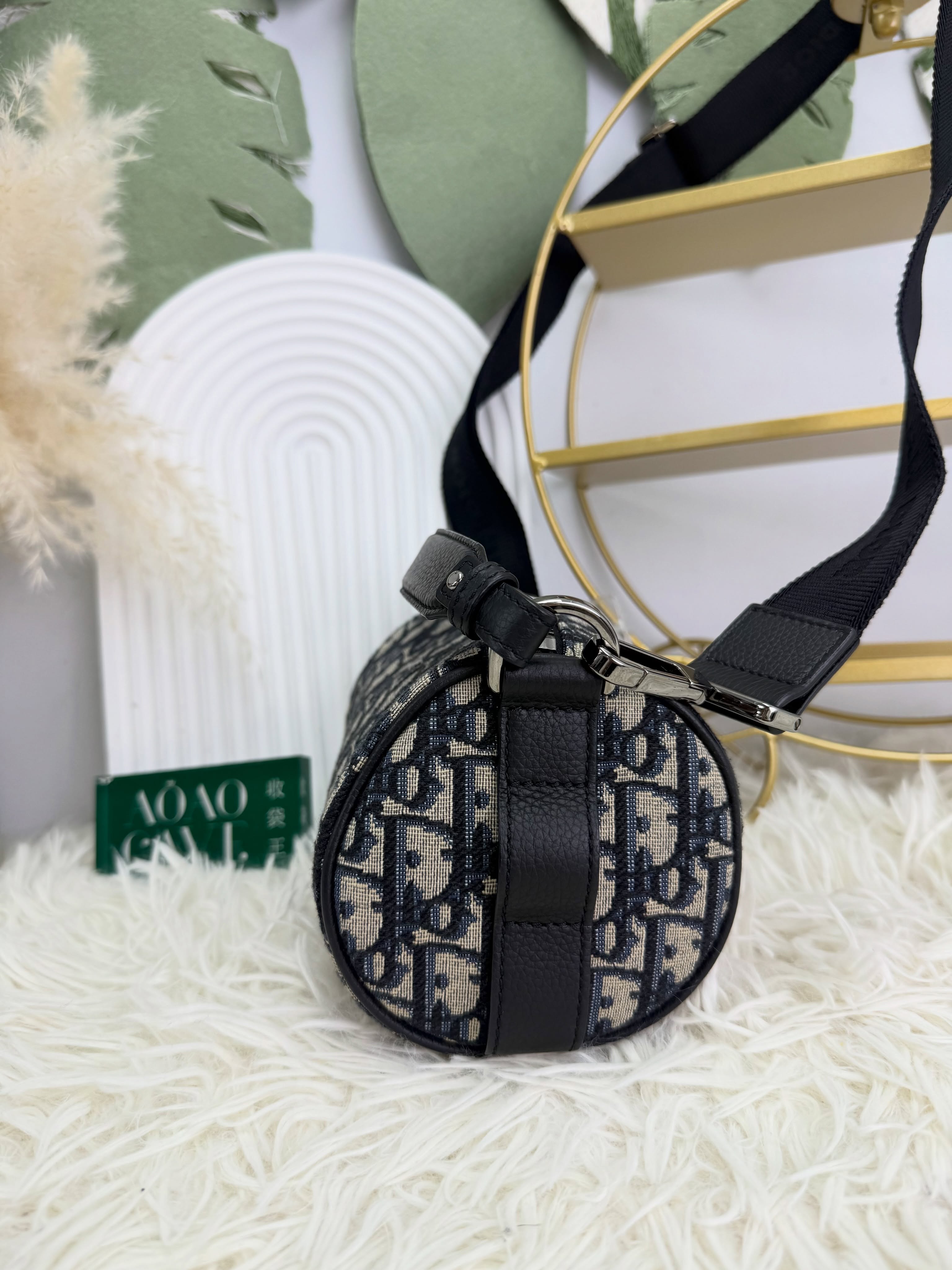 Dior👜 PRE OWNED 🛍️mini roller 老花圖筒包🖤