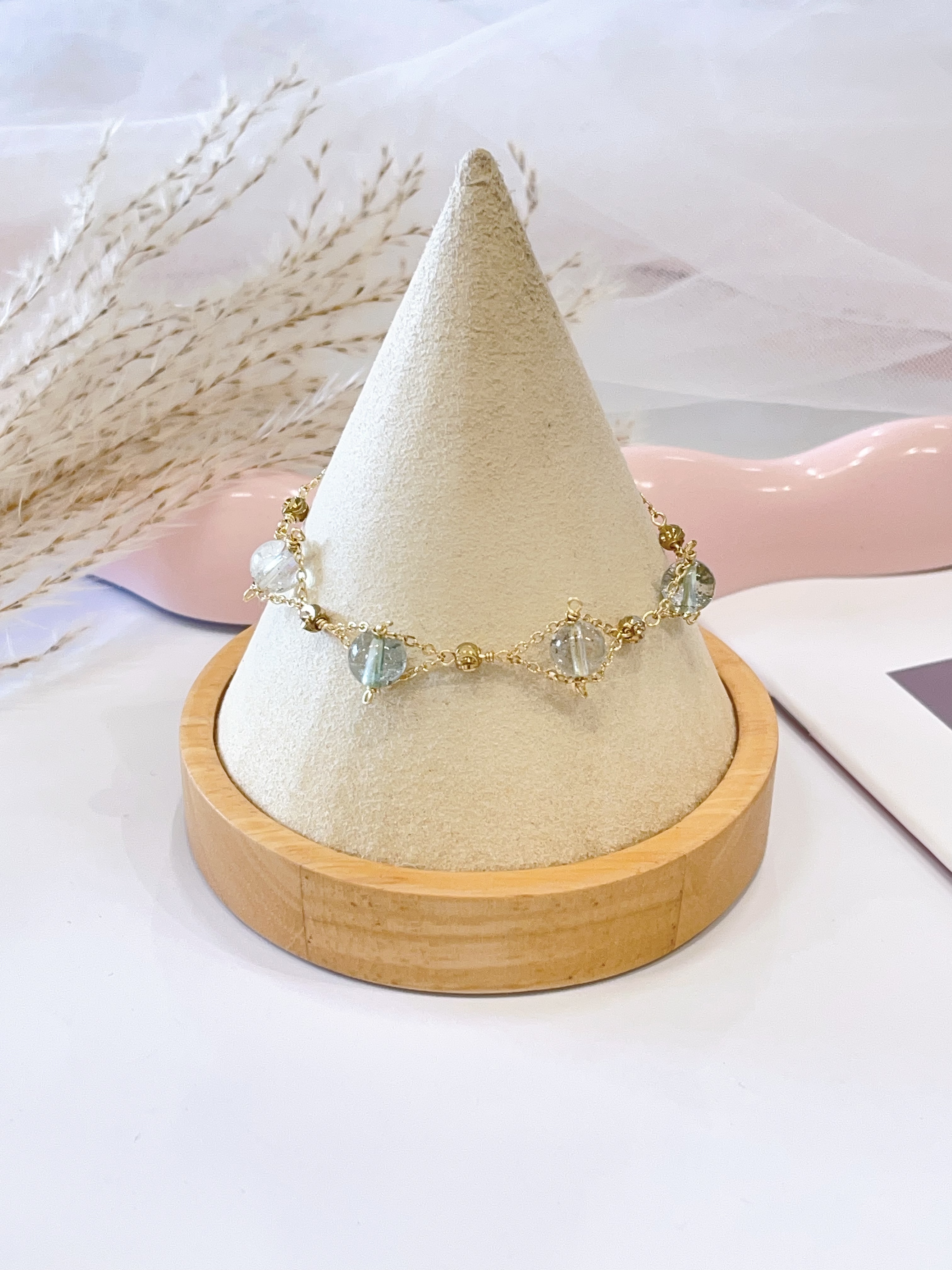 💚✨ 绿幽灵手串 Green Phantom Quartz Bracelet | 7mm