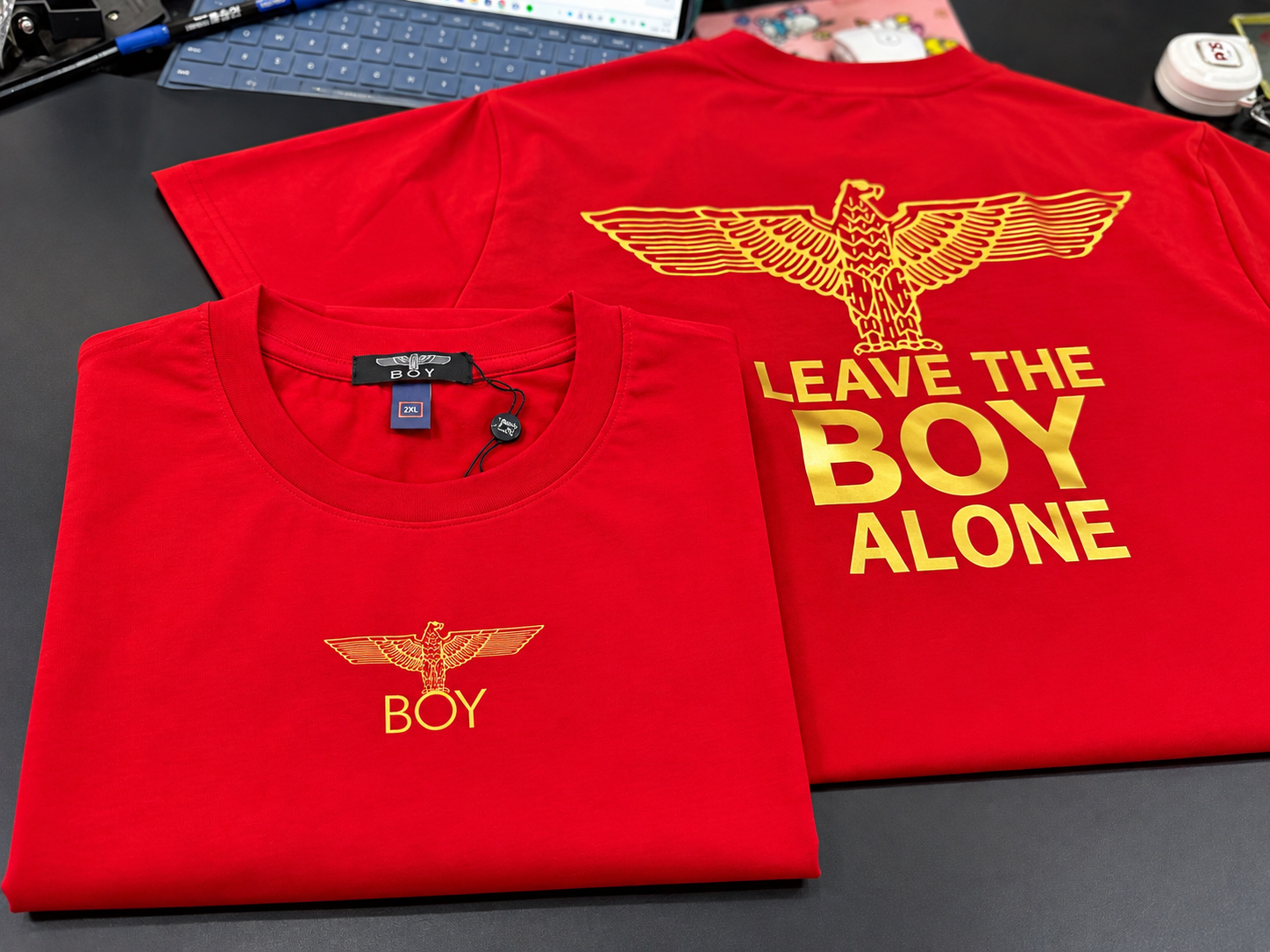 20153 RED CLOTHES BOY 衣服 红色(250)