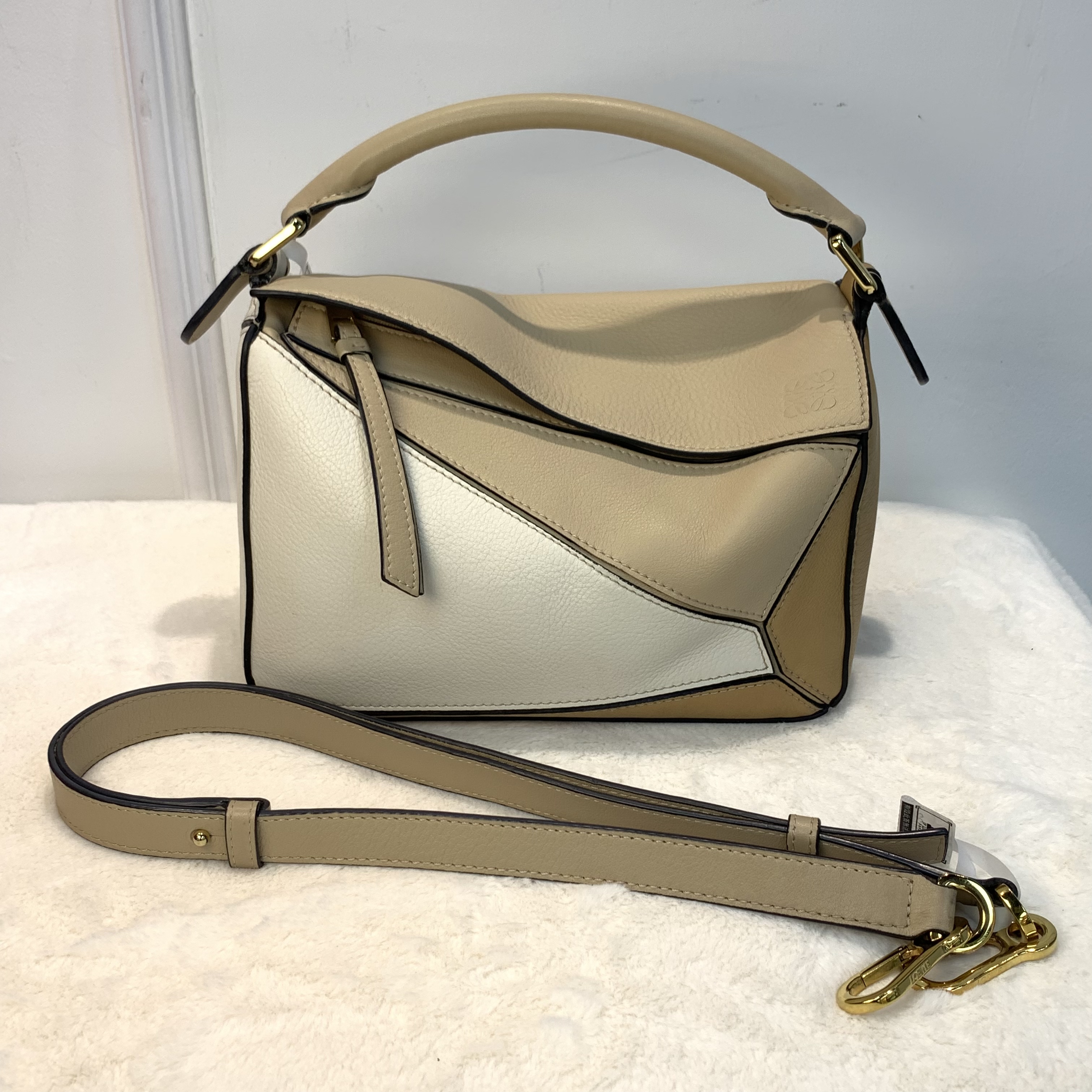 LOEWE 羅意威 puzzle bag 小號拼色