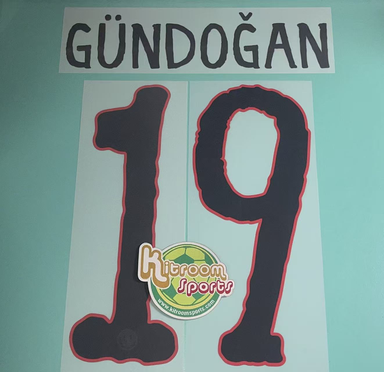 2025-26 Manchester City Away CWC Nameset #19 GUNDOGAN