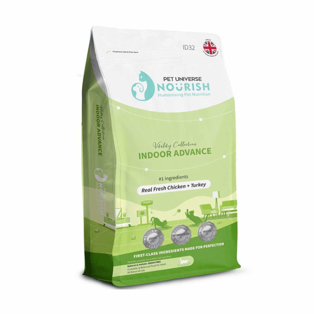 Pet Universe Nourish 室內貓配方貓糧 - 鮮雞肉+火雞 1KG