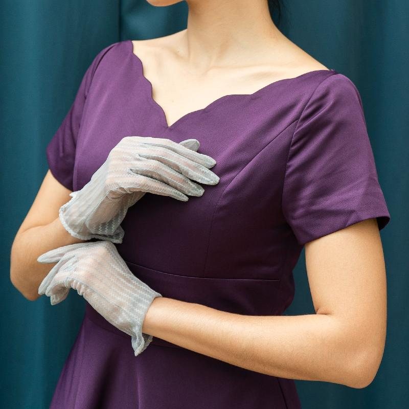 (Ready/Custom-Made) Heirloom Series Scallop Edge Swing Cocktail Dress - Peacock Blue (FM170)