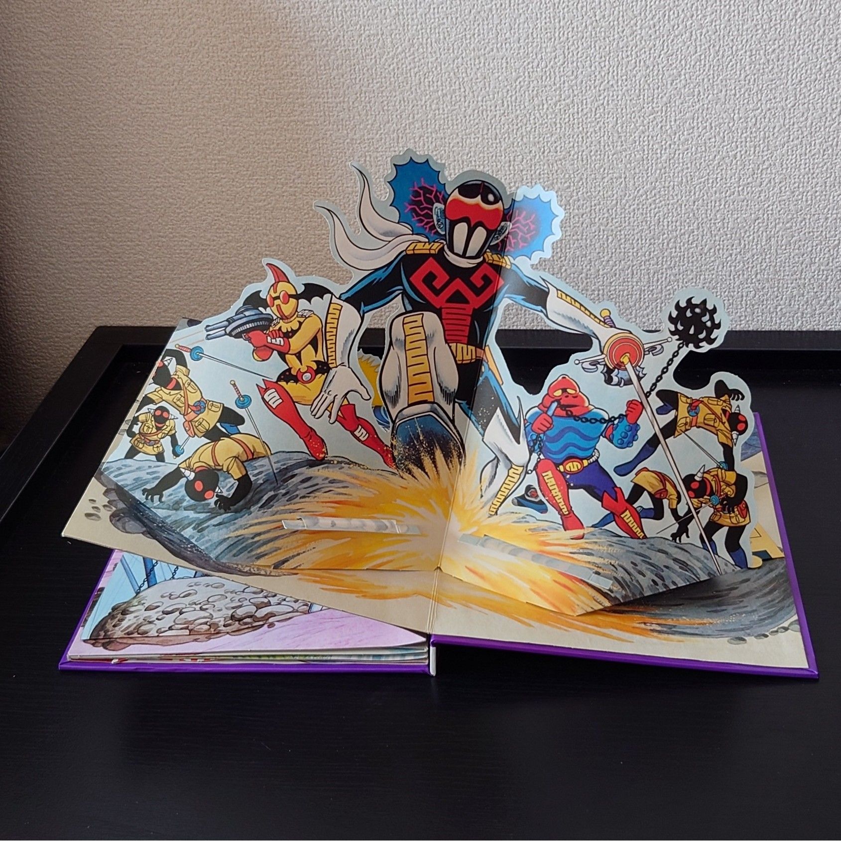 (全新未使用) 昭和50年万創 - POP UP 立體書 <伏魔三劍俠> 1975年初版 BS企画