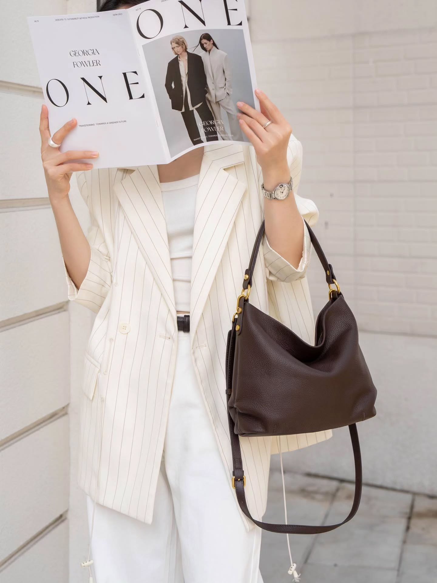 7003# 垂感水桶包腋下包🇨🇳