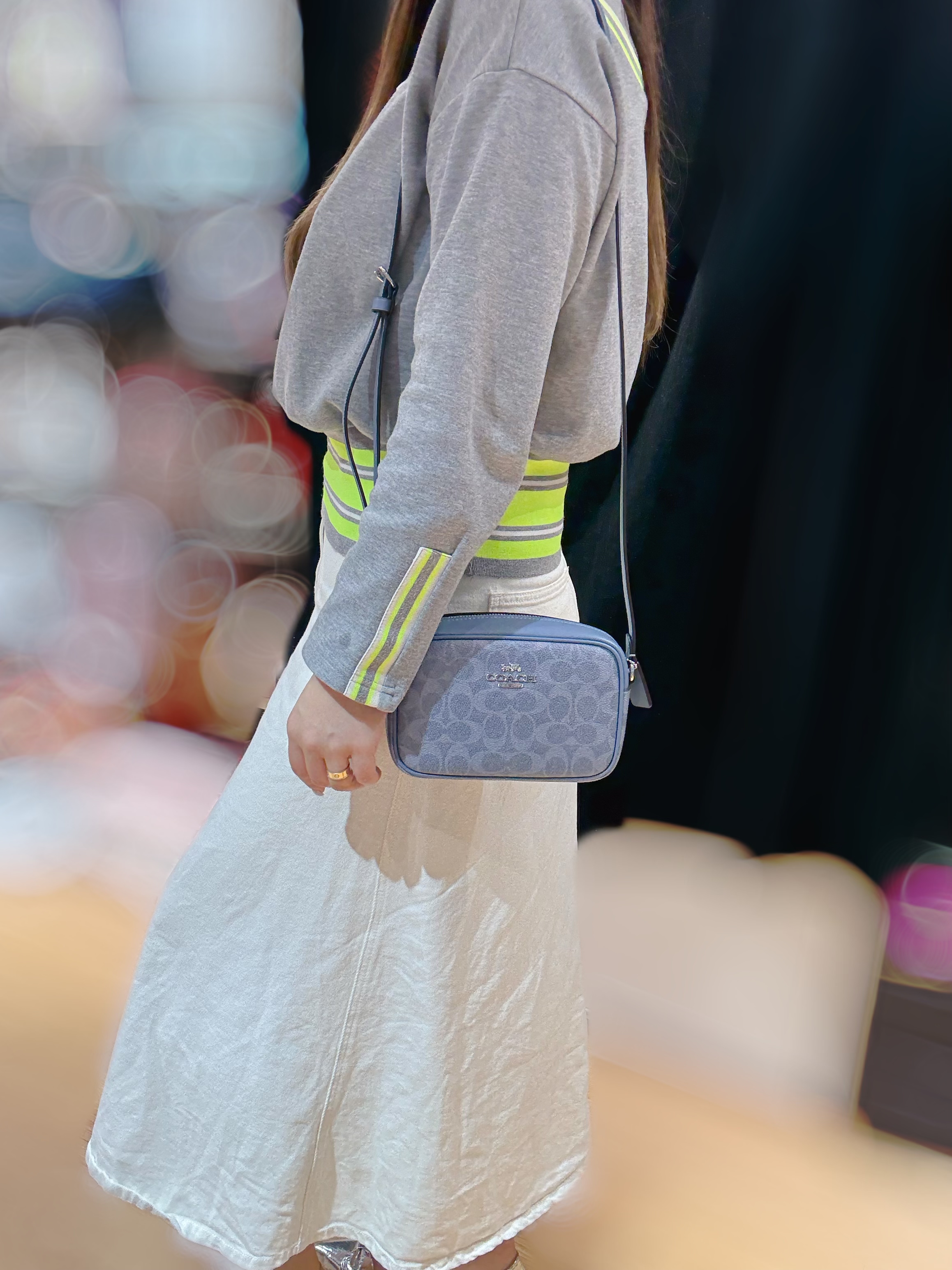 Coach Jamie mini camera bag blue/m