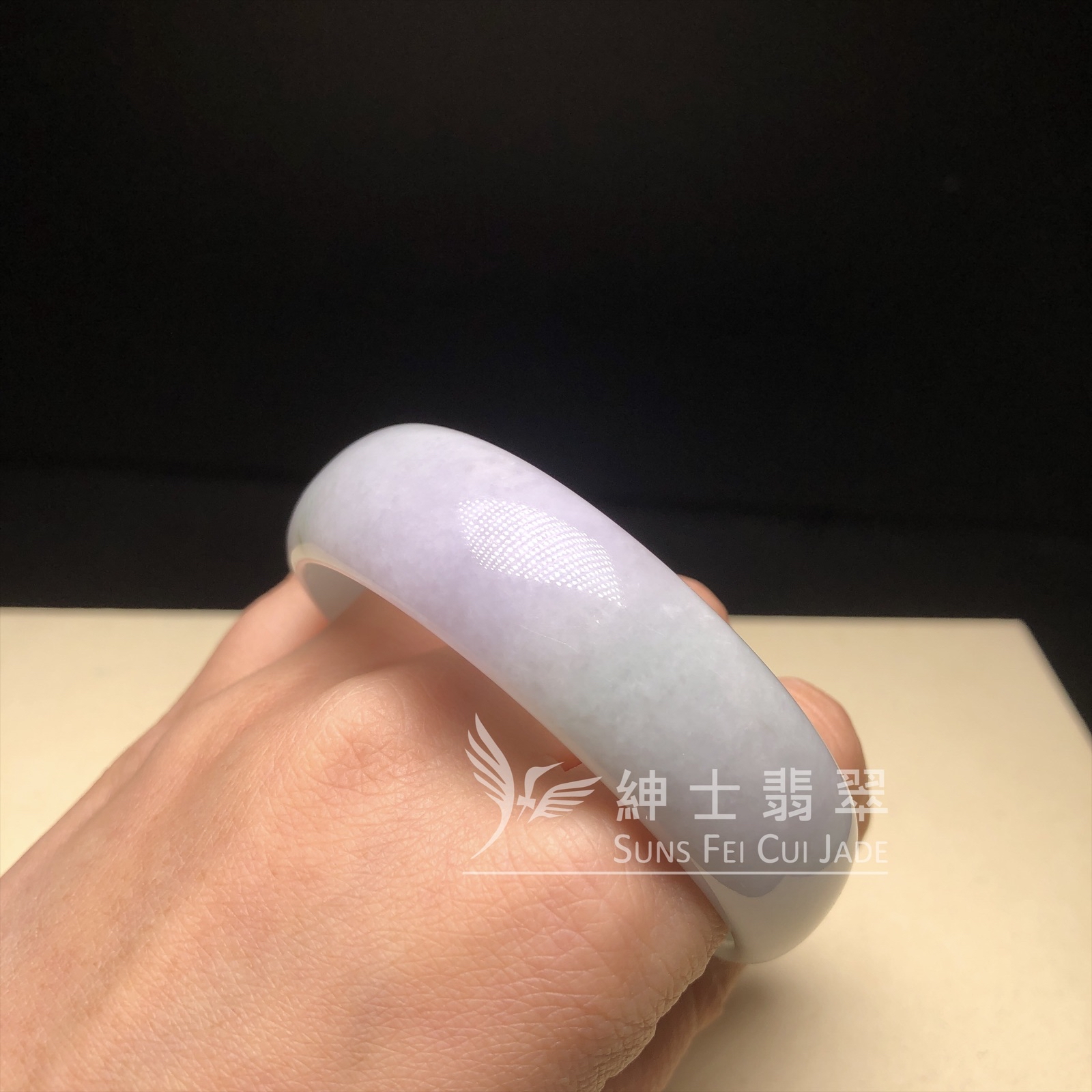 木那粉紫春彩貴妃鐲58mm  YM00278