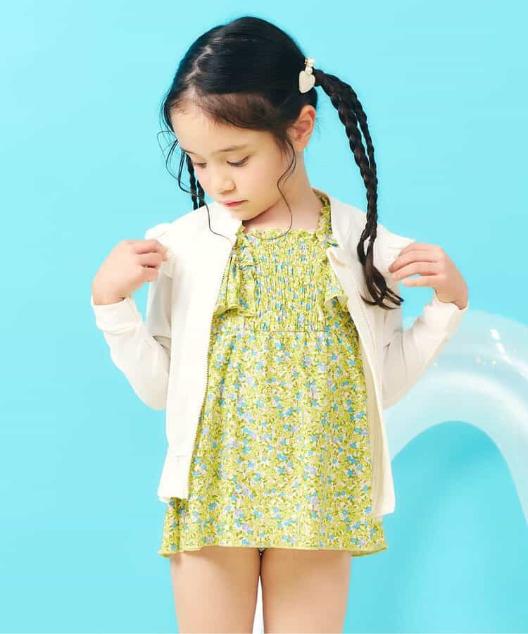 🇯🇵預訂 日本直送🇯🇵Apres les cours六色圖案印花褶皺荷葉邊連身泳衣