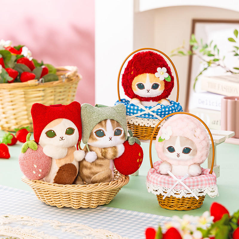 🎀【預訂】mofusand  MERCI STRAWBERRY 公仔掛飾 - Green