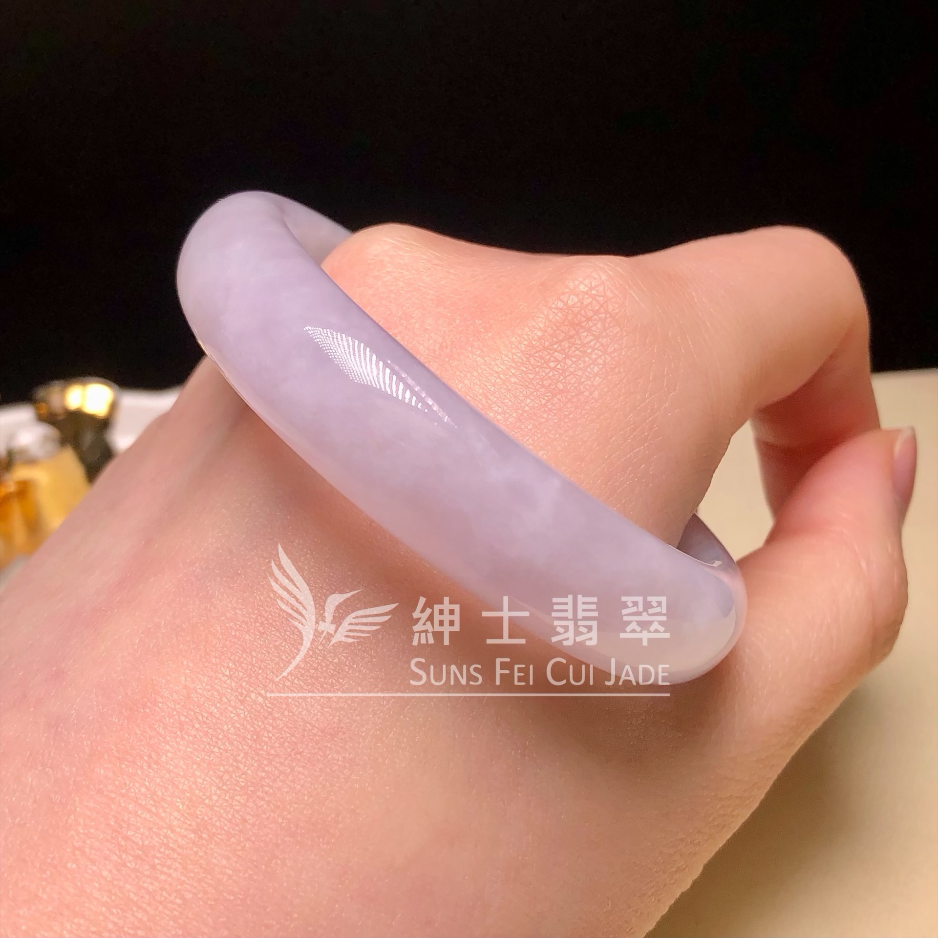 C06300 莫西沙糯紫貴妃鐲52.8mm