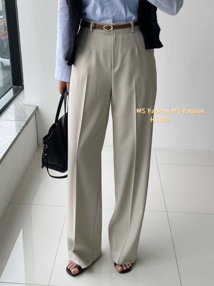 HL105 韓國🌼Howluk靚料闊筒西褲