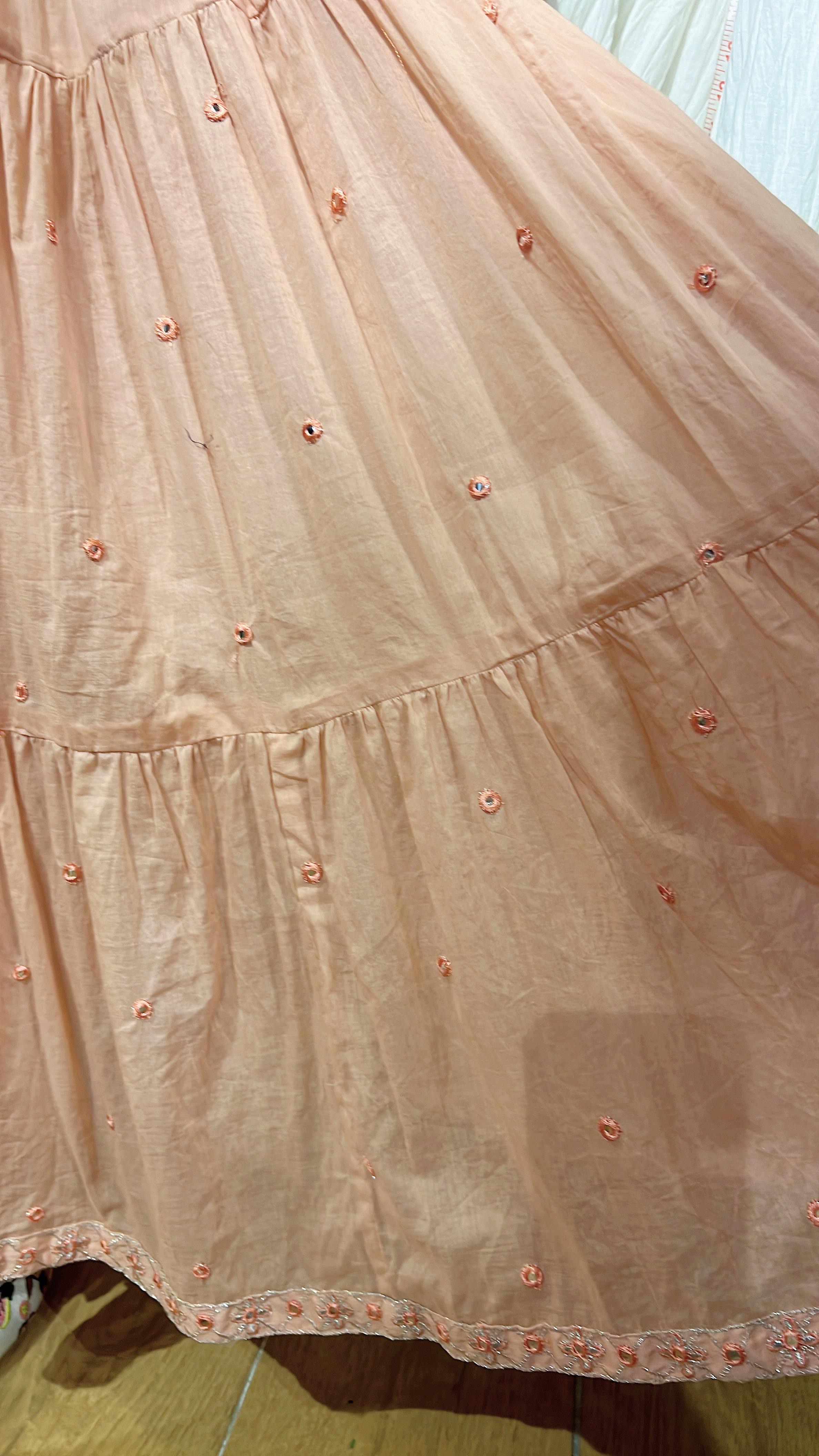 Baby Pink 4-leaf pattern Emb. 3-layer OP #1015