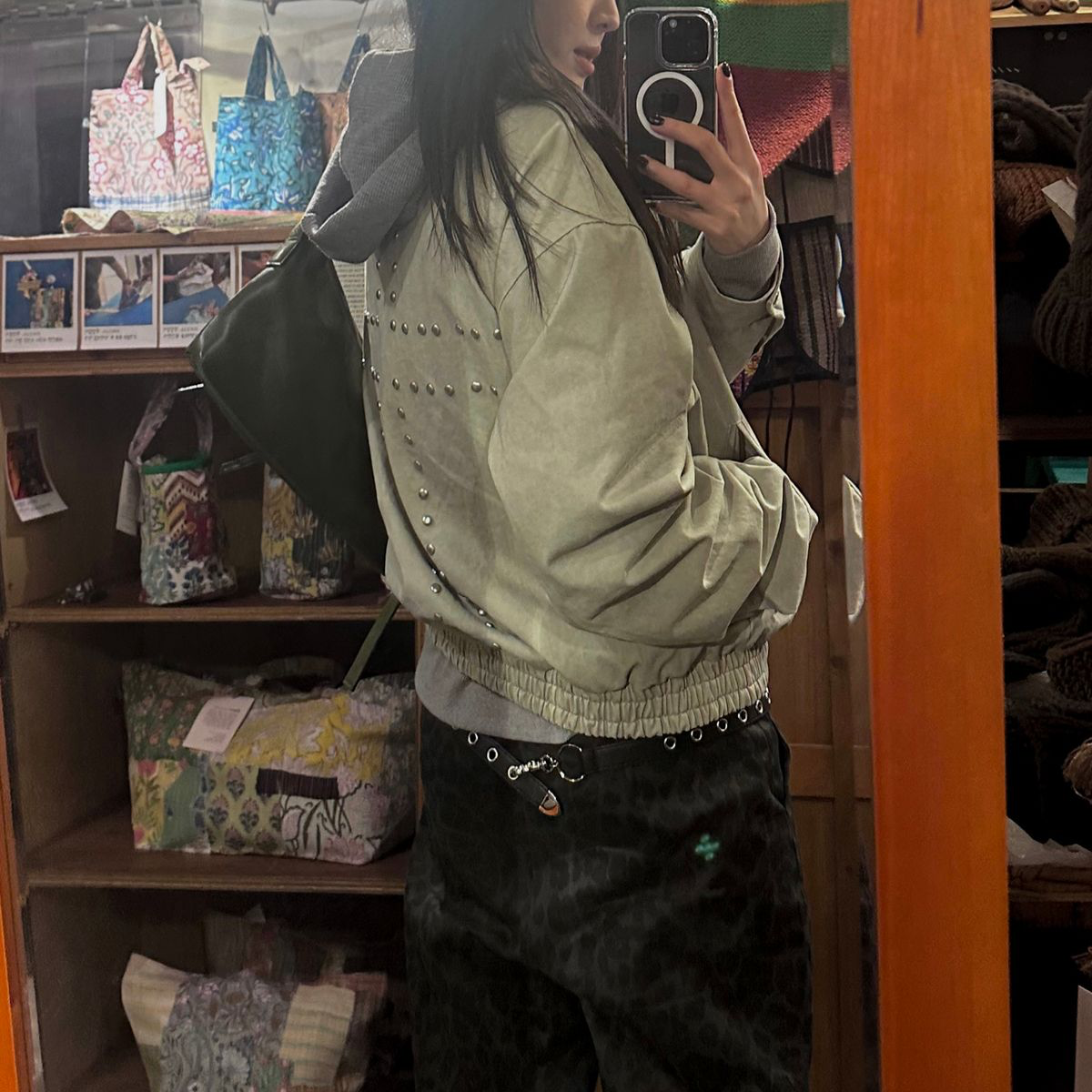 🇰🇷訂購｜PLACE STUDIO 26SS｜Studded Point  Work Zip-Up Jacket 2色