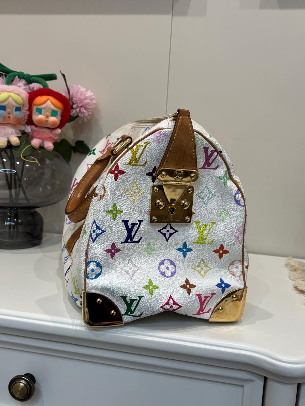 Lv speedy 30 限量版村上隆 100%Authentic ,88%new ✅dust bag