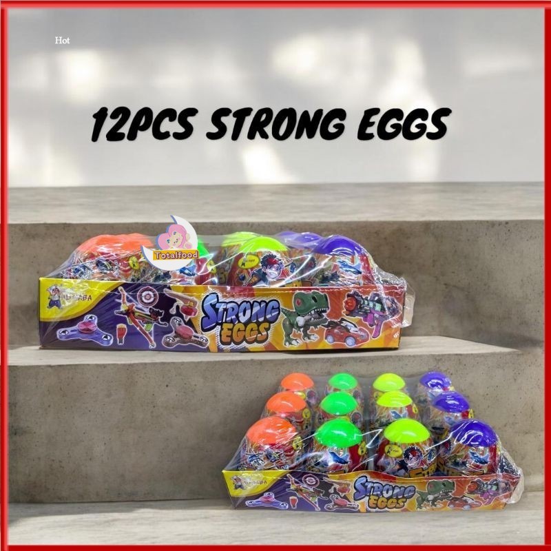 12pcs Ali Strong Egg Mainan telur random (lelaki jenis / boy)