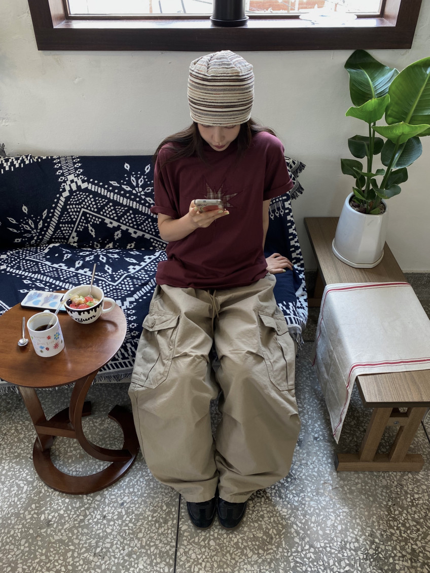 Plaid Star Patchwork Oversized Tee