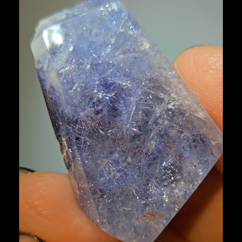 Dumortierite half-polished stone - DM59