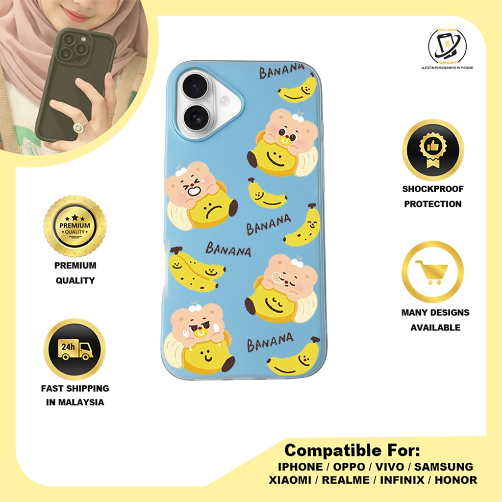 JELLY CASE PHONE FOR IPHONE - DESIGN BANANA A
